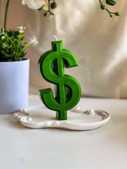 Dollar Shaped Candle