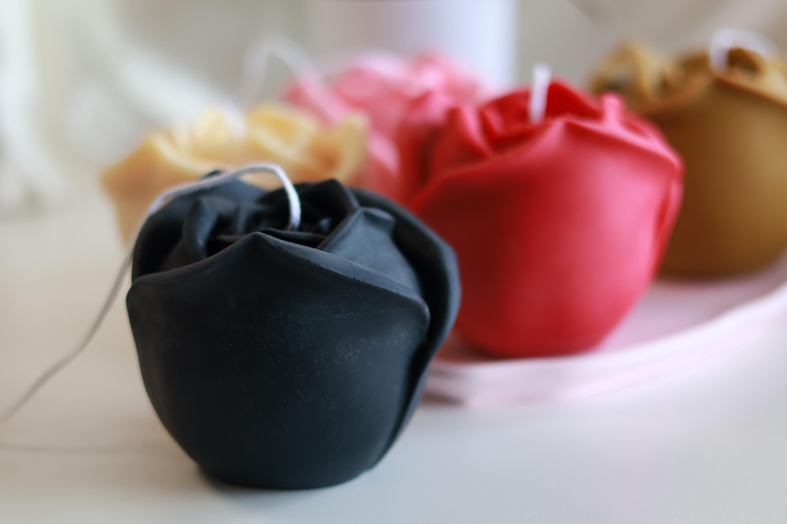 Medium Rose Shaped Candle