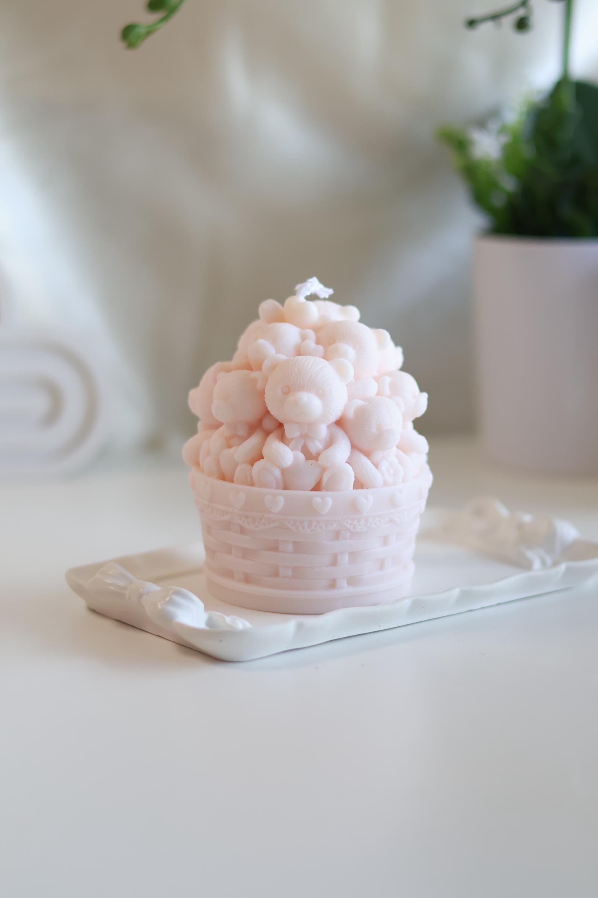 Basket Bear Candle Candle