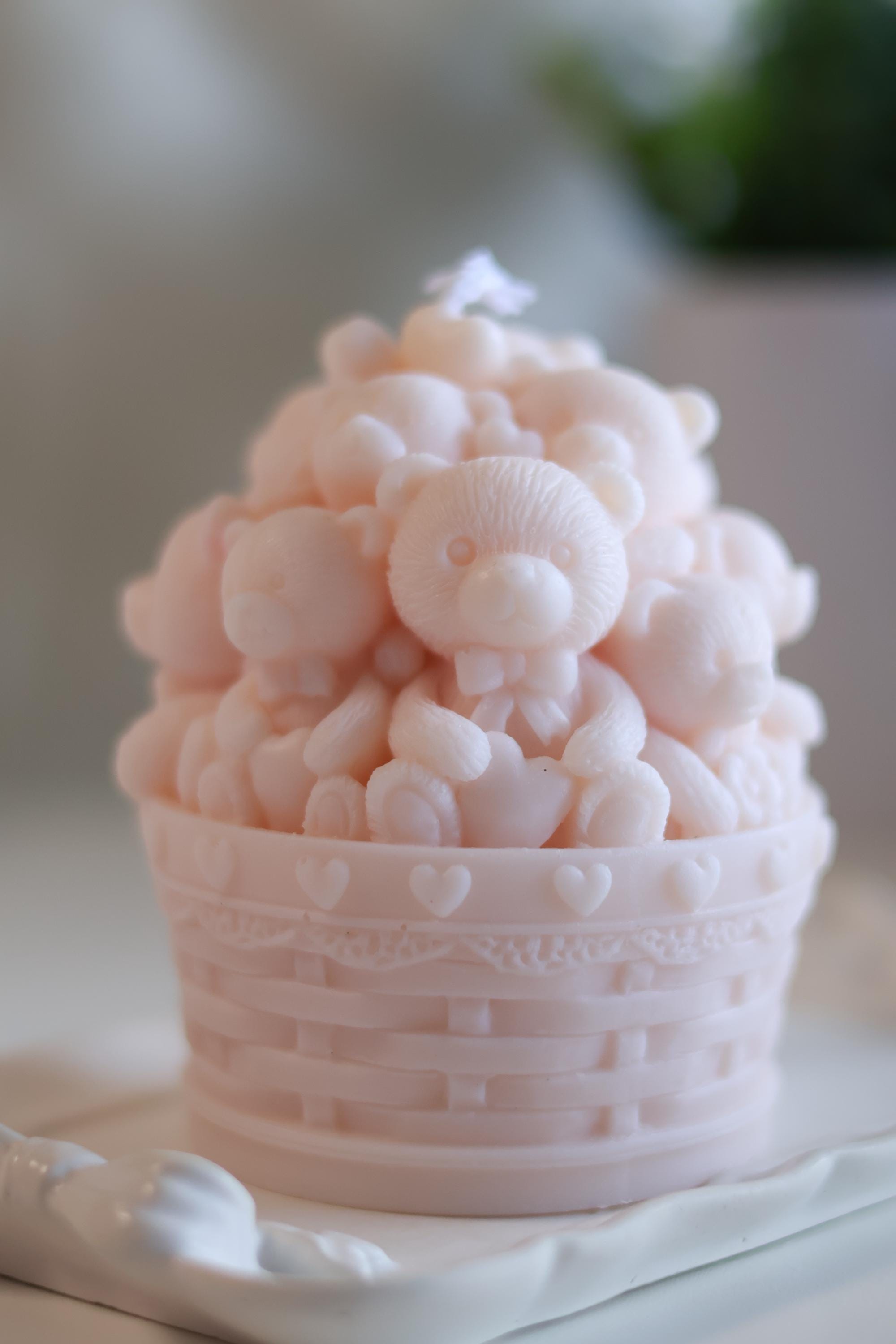 Basket Bear Candle Candle