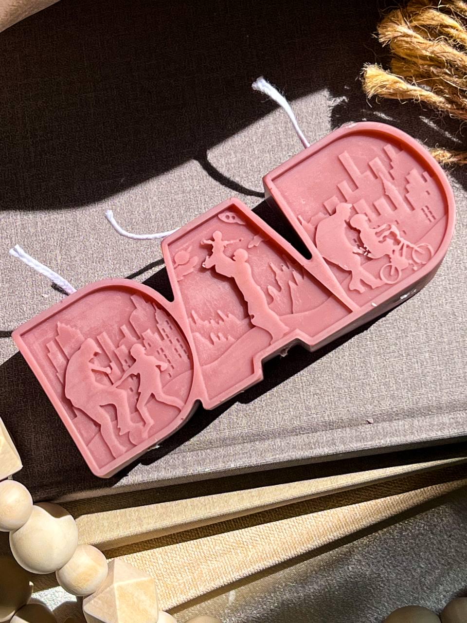 DAD Letter Candle 1.5x4.5 inches