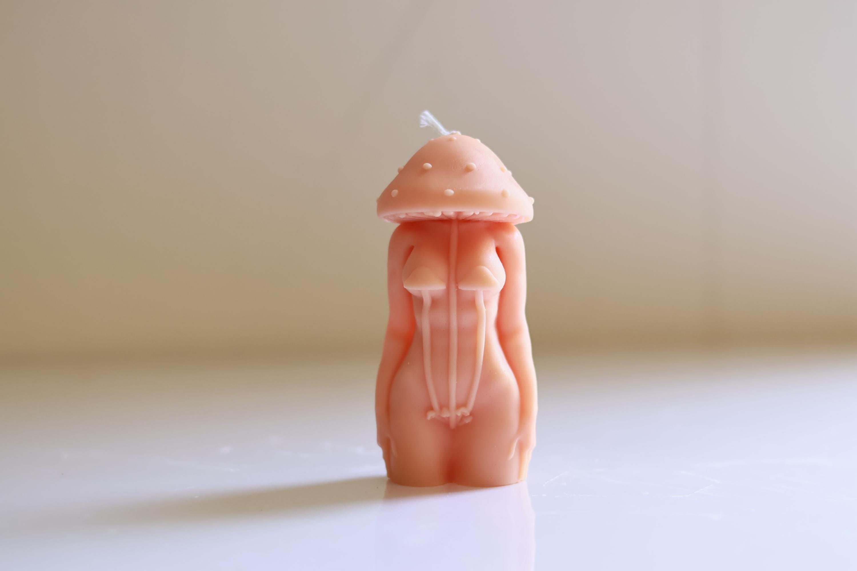 Mushroom Lady Candle