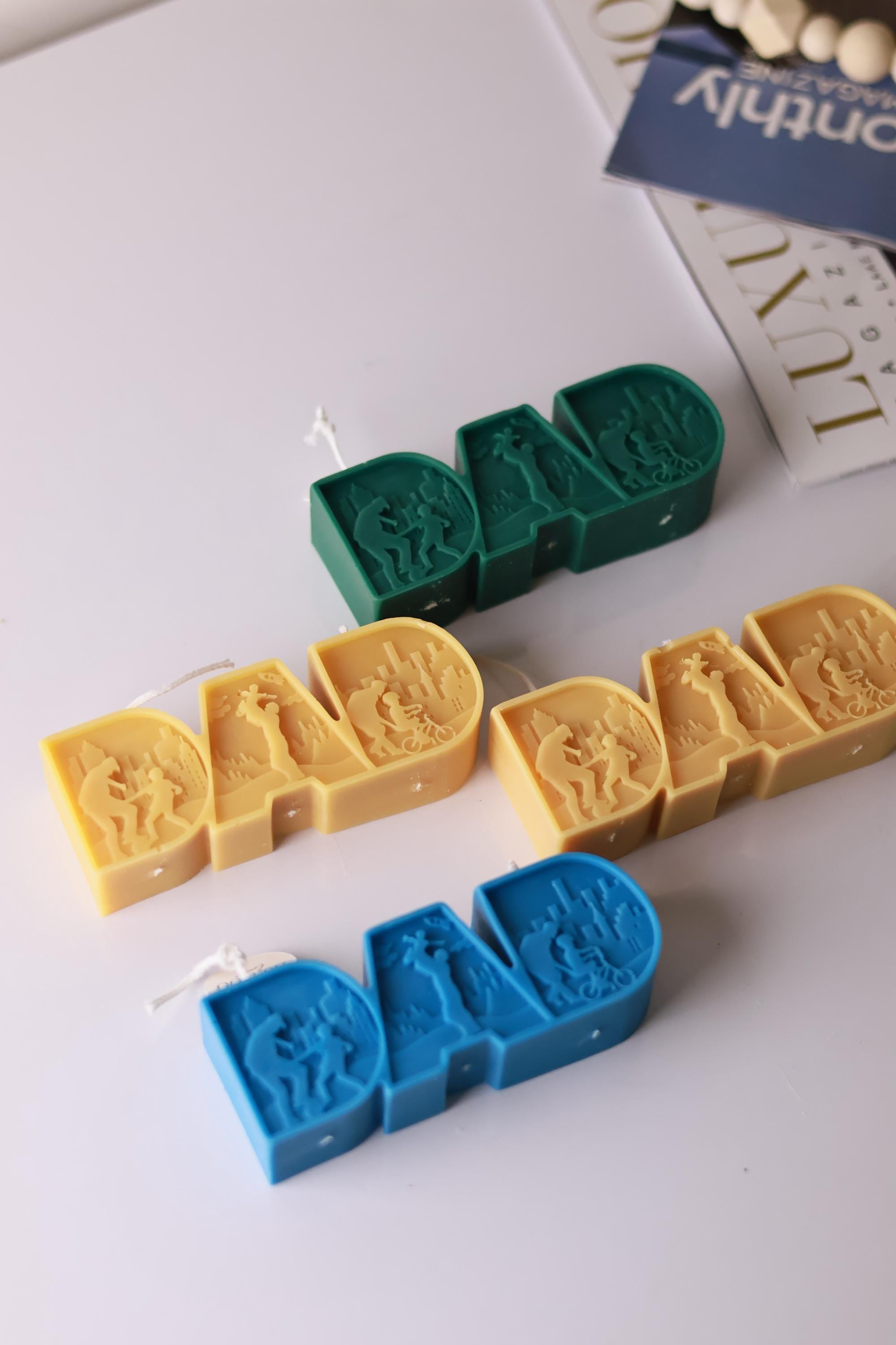 DAD Letter Candle 1.5x4.5 inches