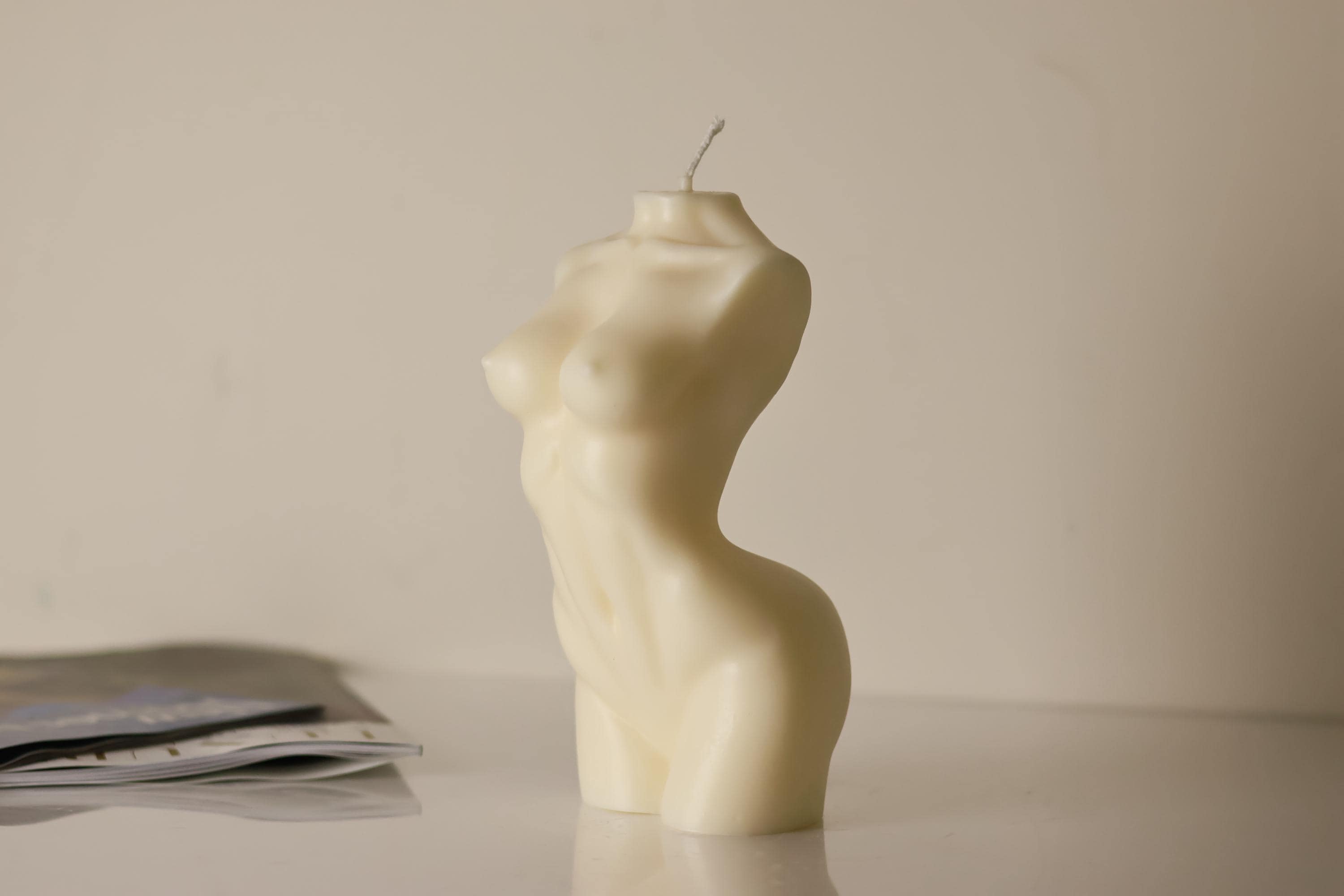 Large Woman's Figure Candle