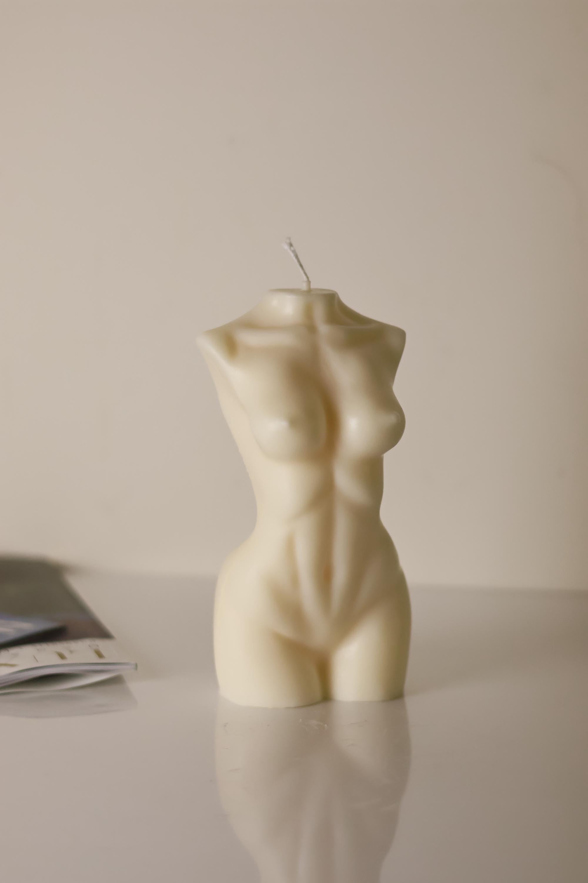 Large Woman's Figure Candle