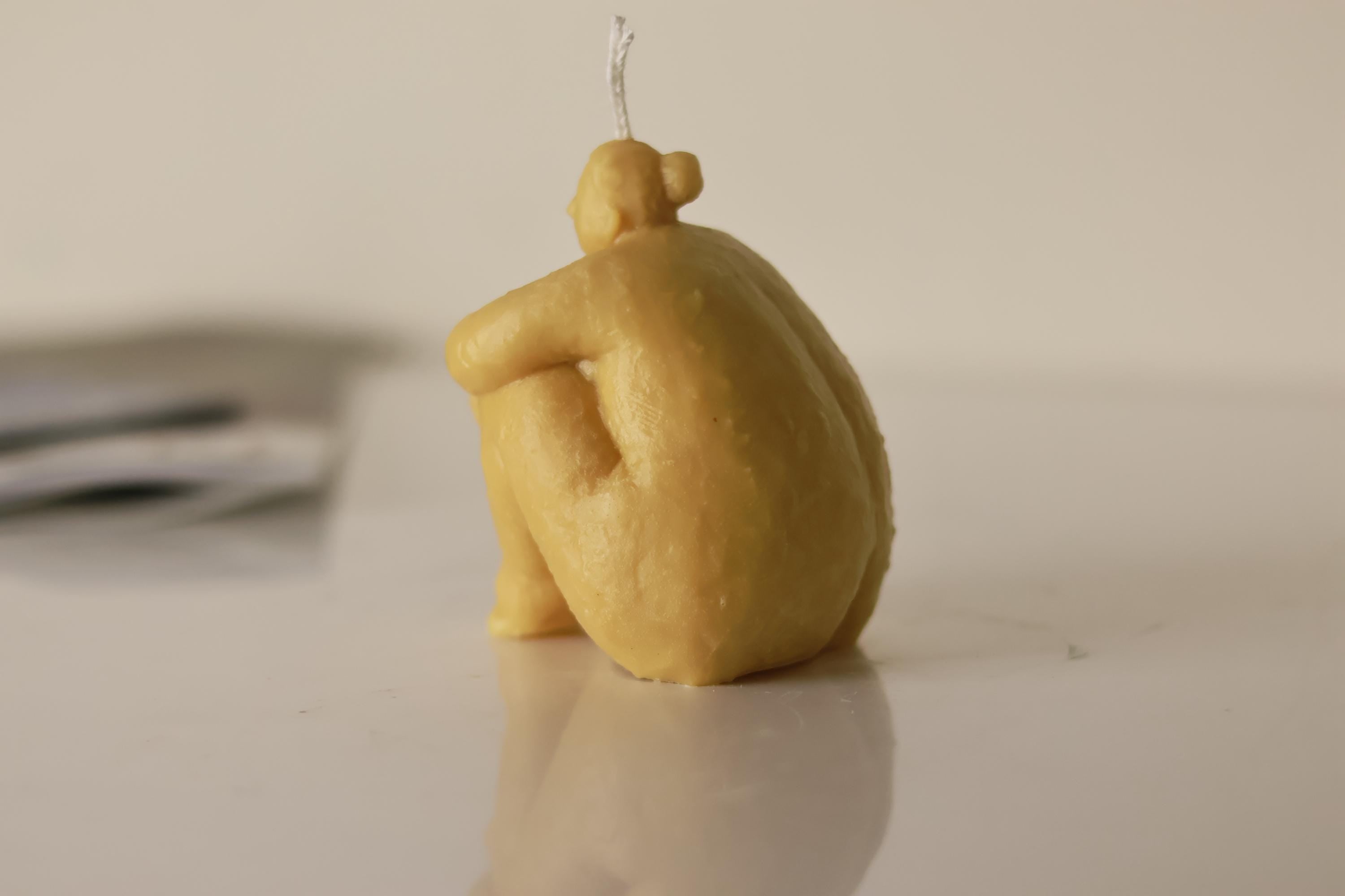 Small Sitting Lady Candle