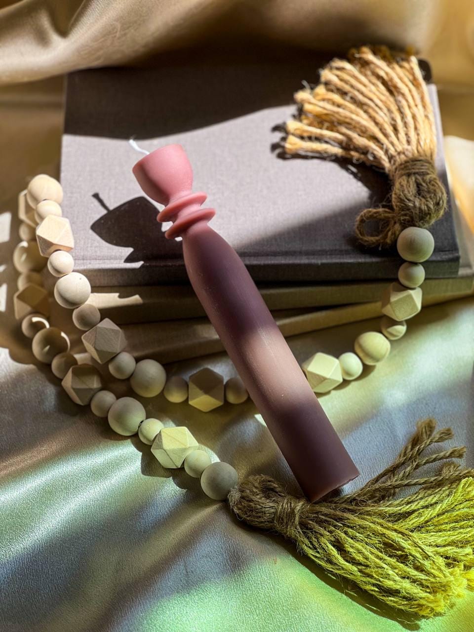 Tall Spiral Taper Candle