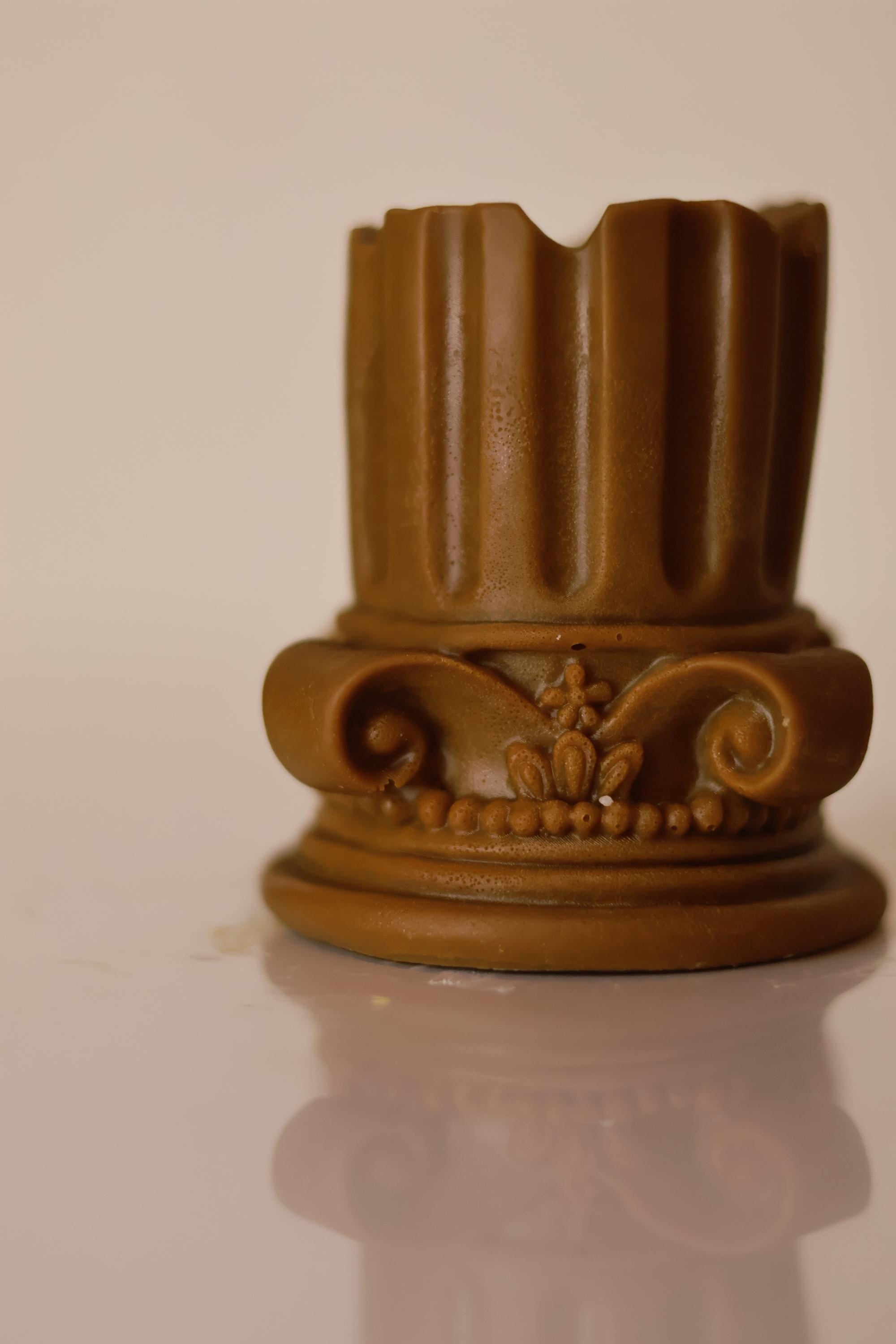 Greek Column Candle 3x2.5 inches