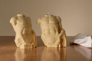 Huge Male Body Candle 7.5x8 inches