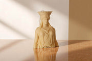 Large Caryatid Candle 6.5x5 inches