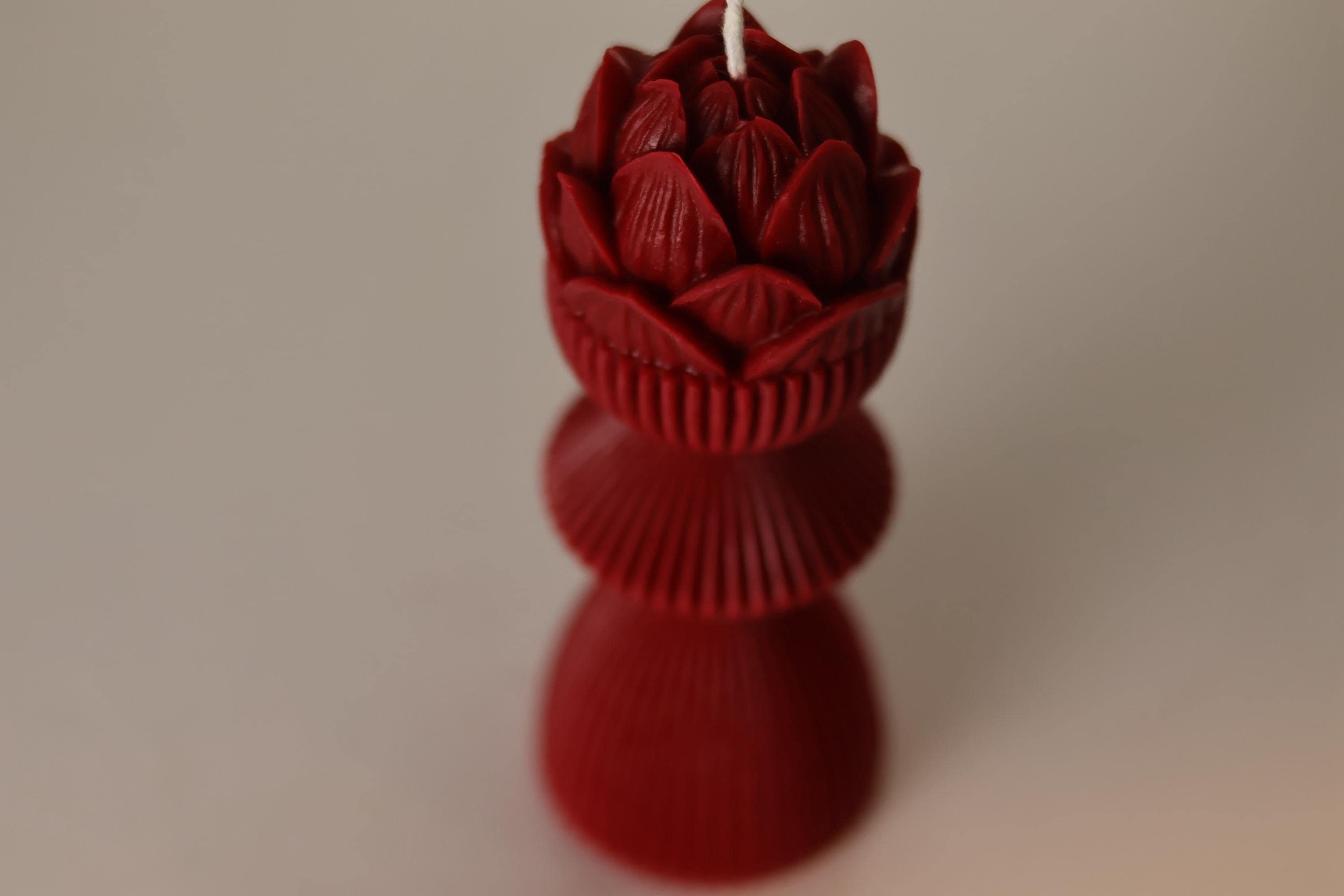 Lotus Pillar Candle 7x3 inches