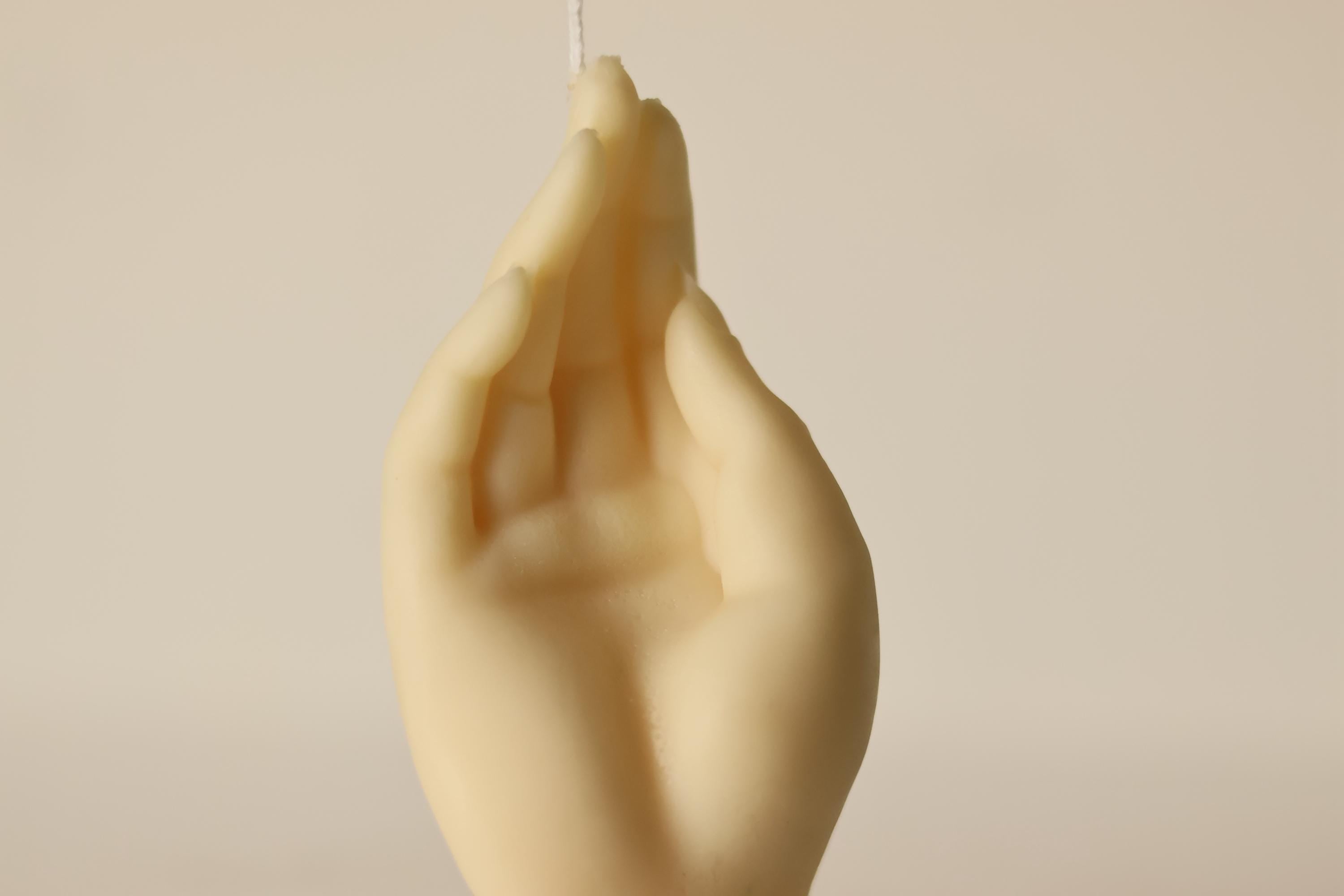 Woman's Hand Candle