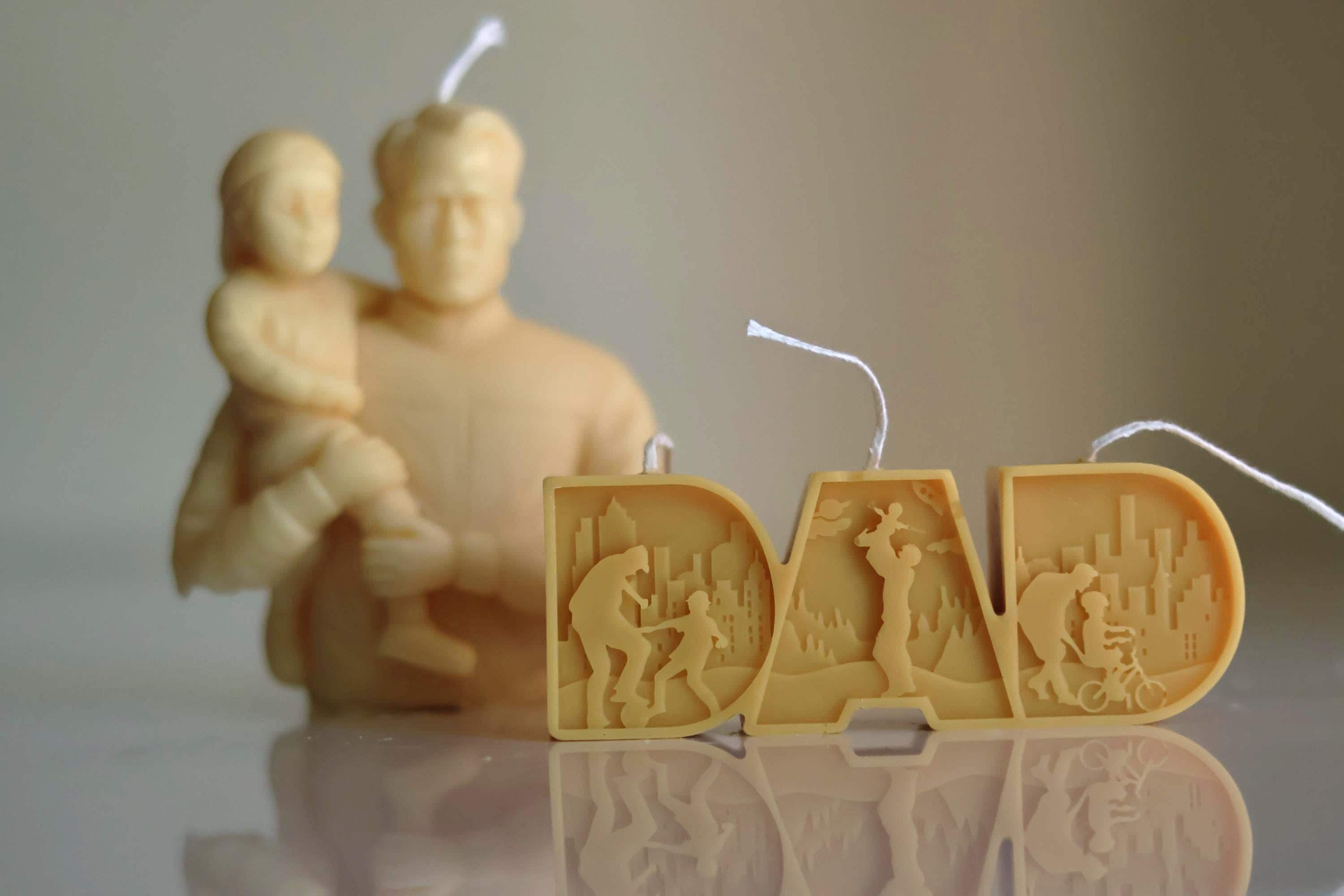 DAD Letter Candle 1.5x4.5 inches