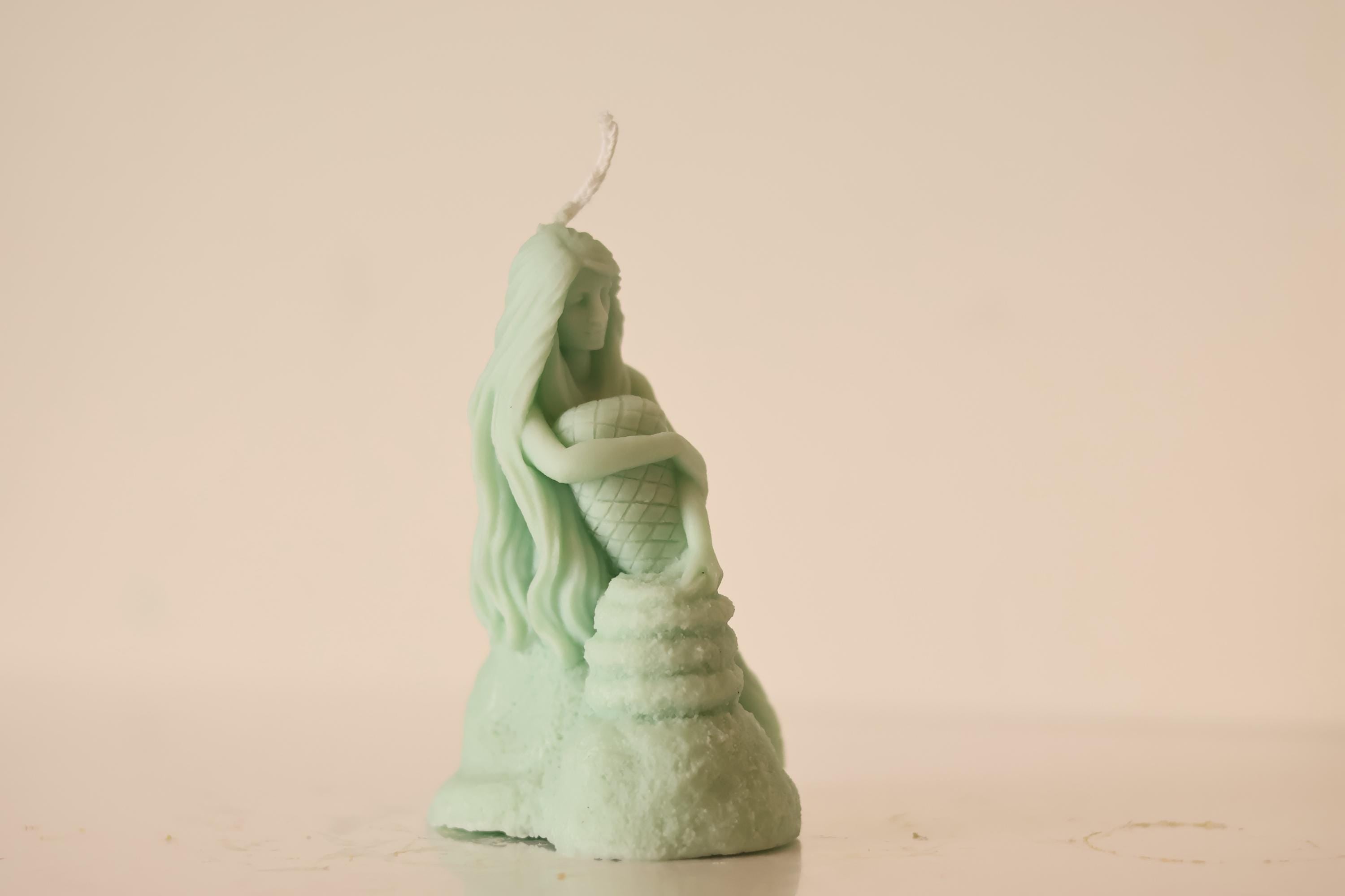 Sitting Mermaid Candle