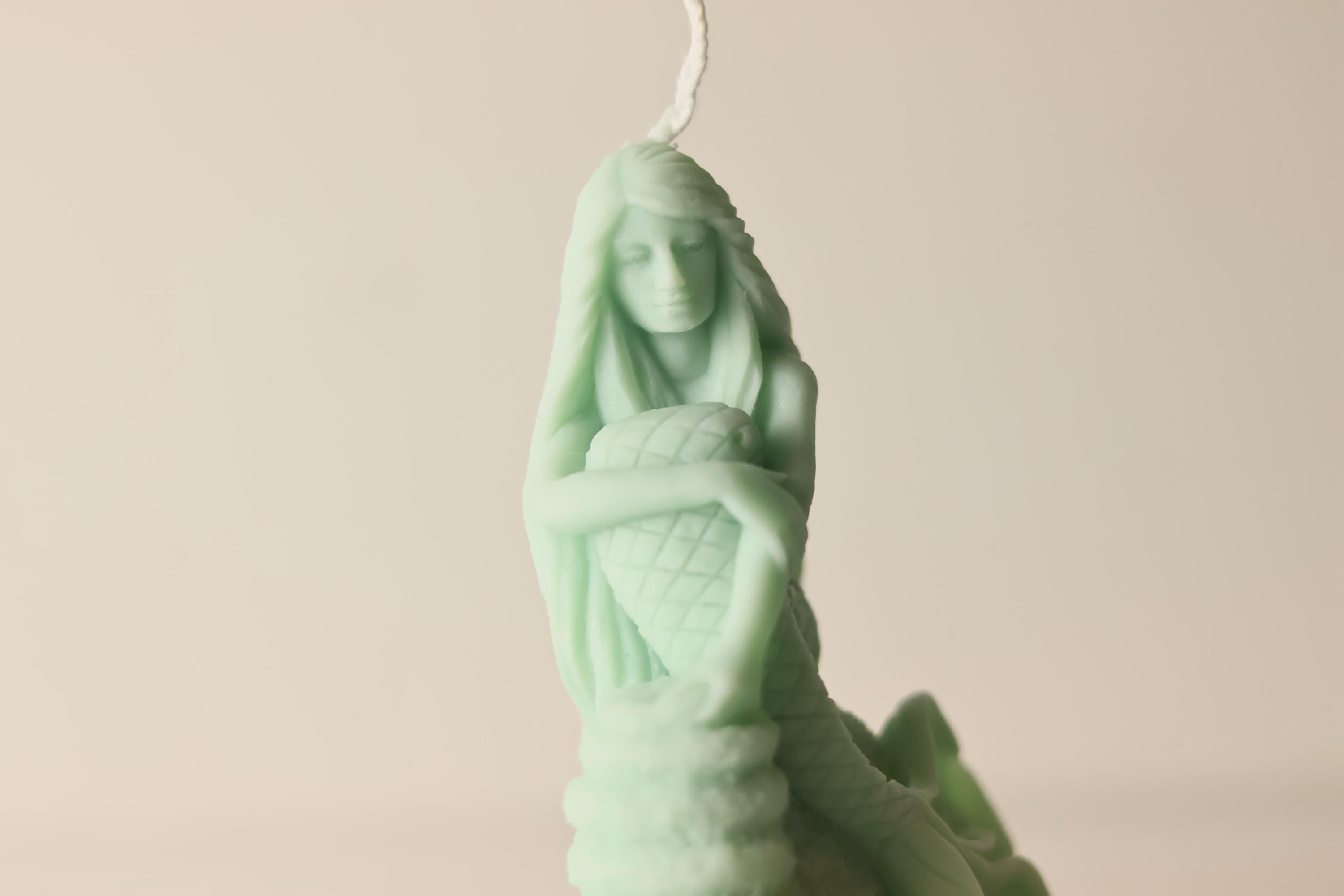 Sitting Mermaid Candle