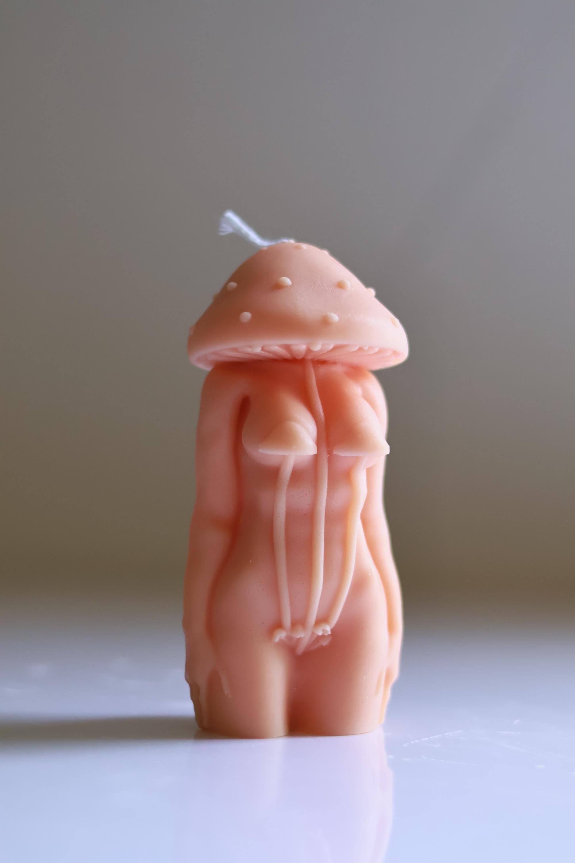 Mushroom Lady Candle