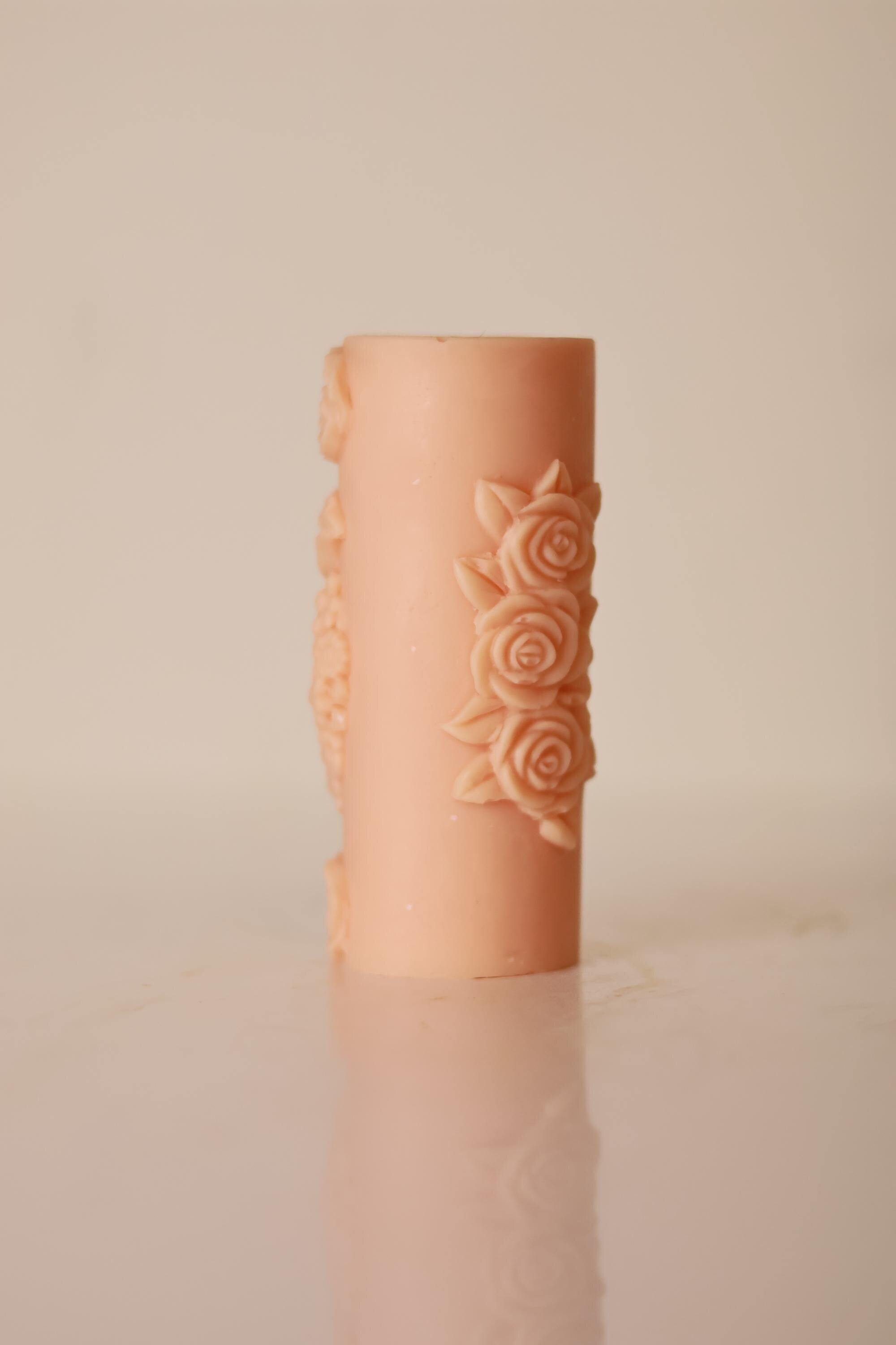 Pillar Skull Head Candle