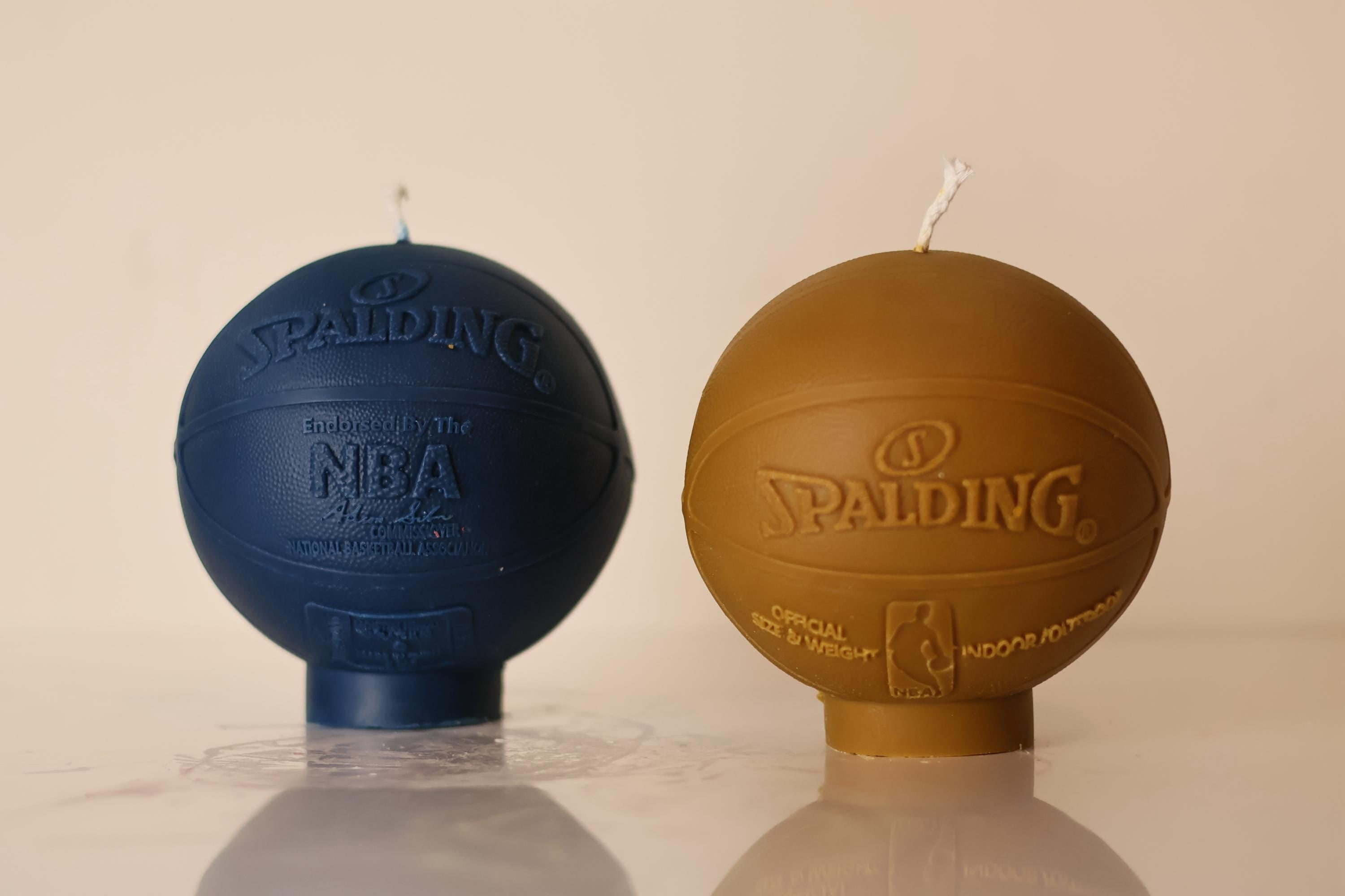 Basketball-Shaped Candle