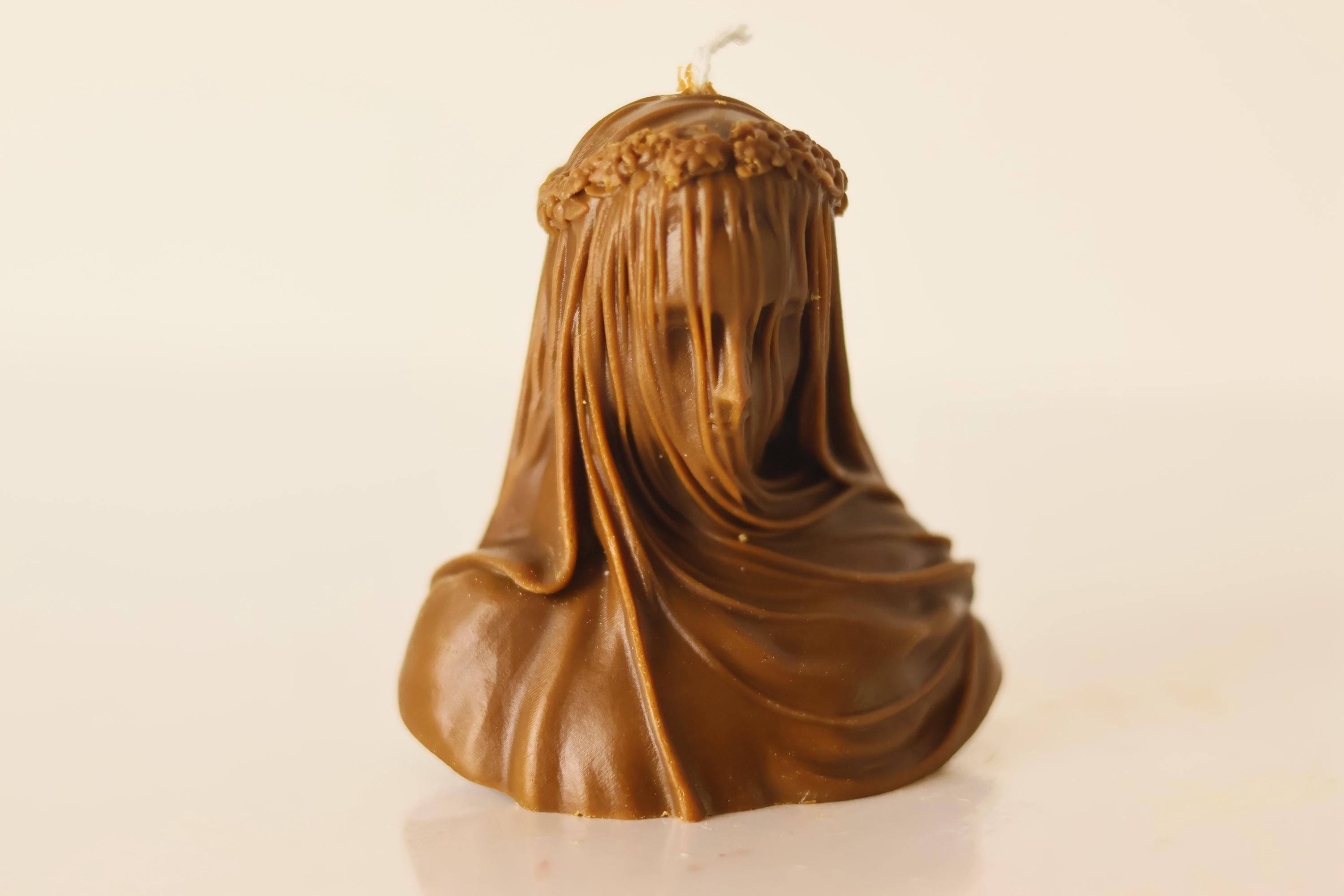 Small Virgin Veiled Lady Candle