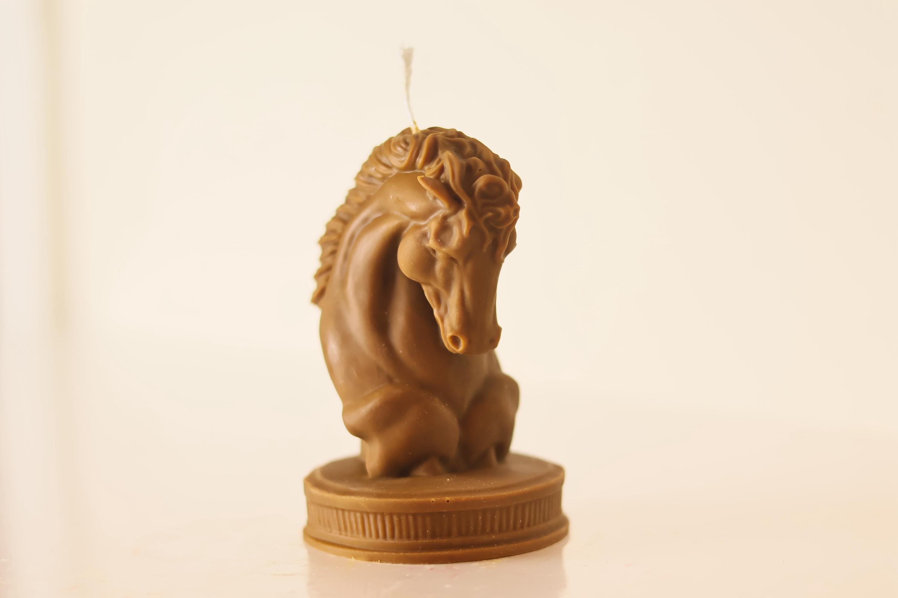 Horse Head Chess Candle