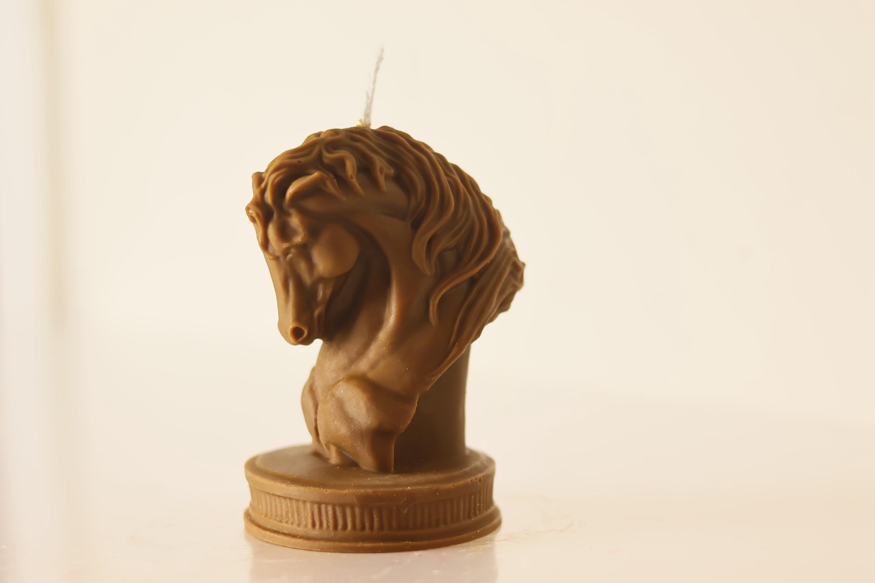 Horse Head Chess Candle