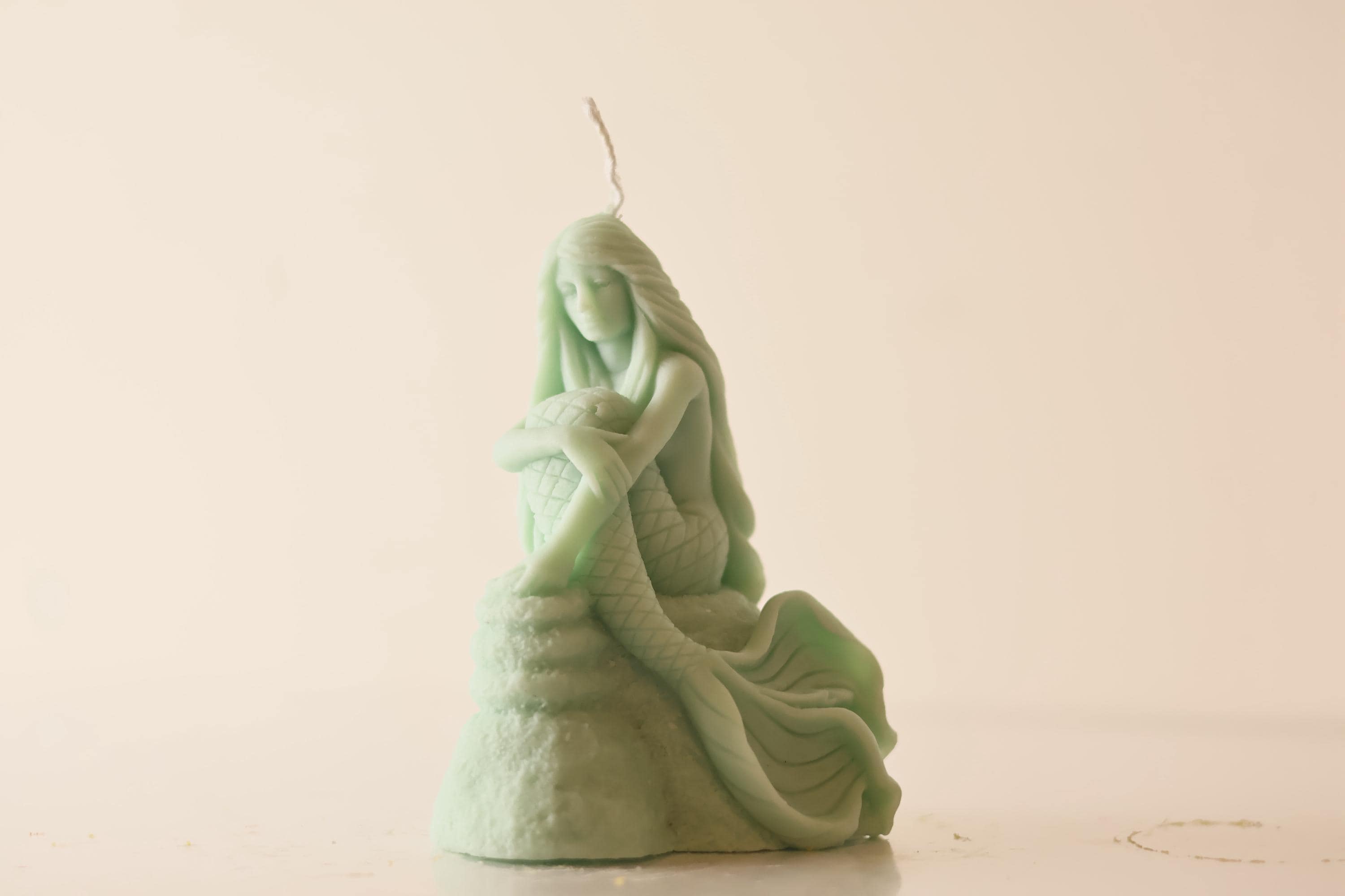 Sitting Mermaid Candle