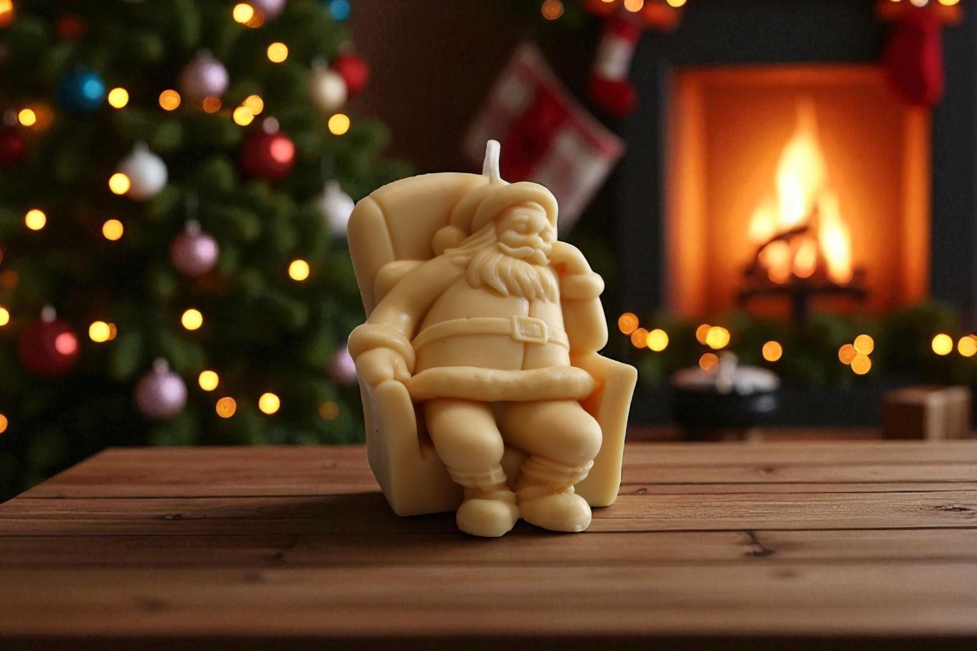 Sitting Santa Candle