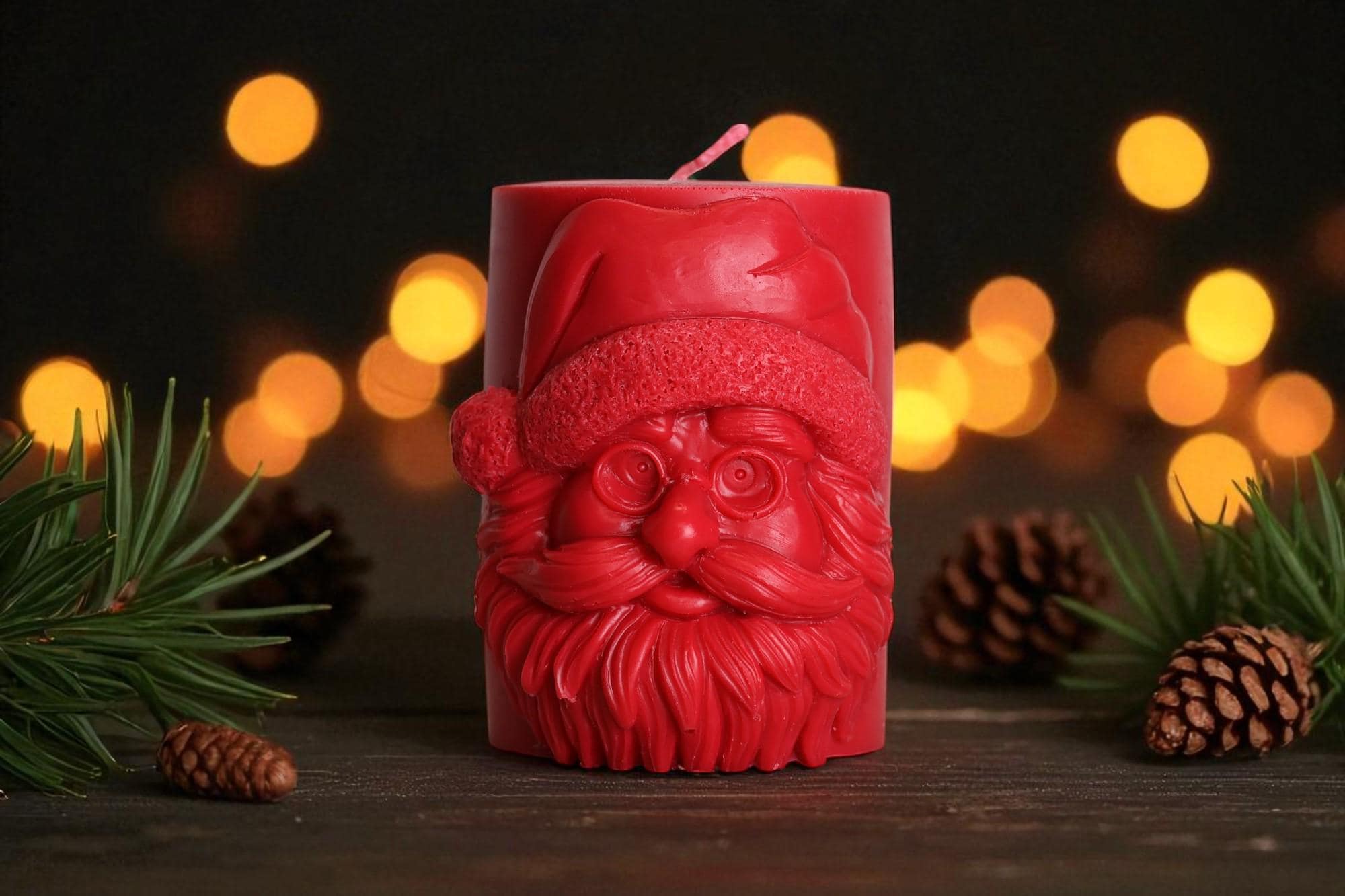 Pillar Santa Candle