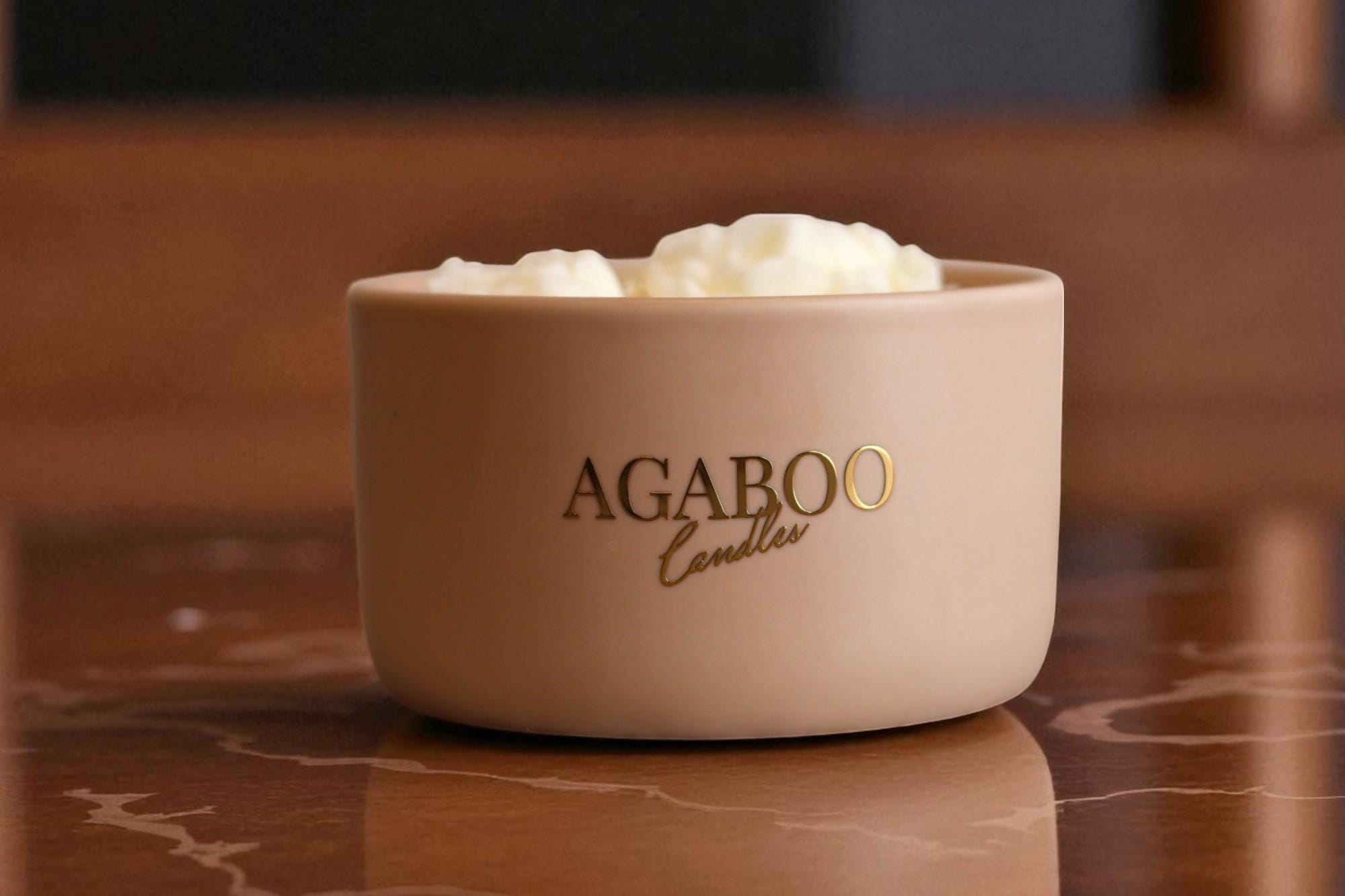 Ceramic Flower Jar Candle