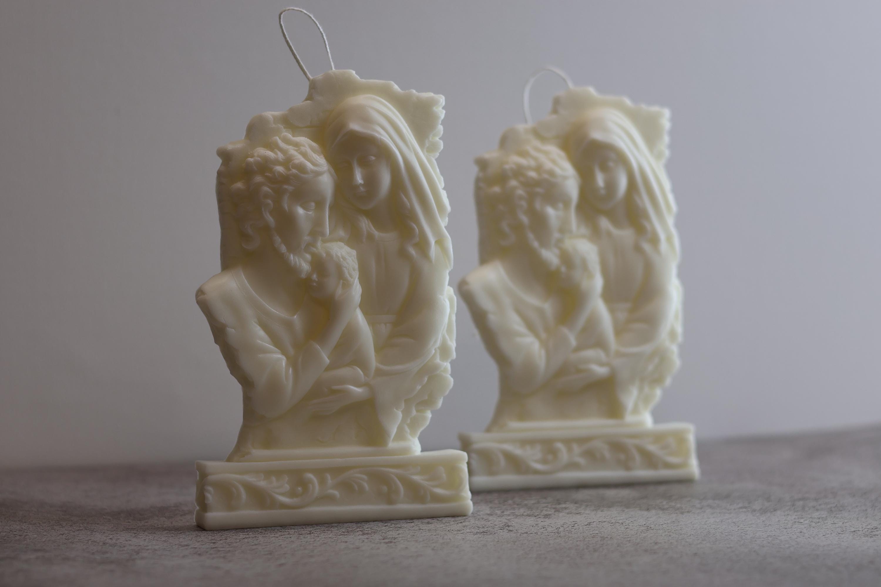 Holy Family Candle 8x5 inches