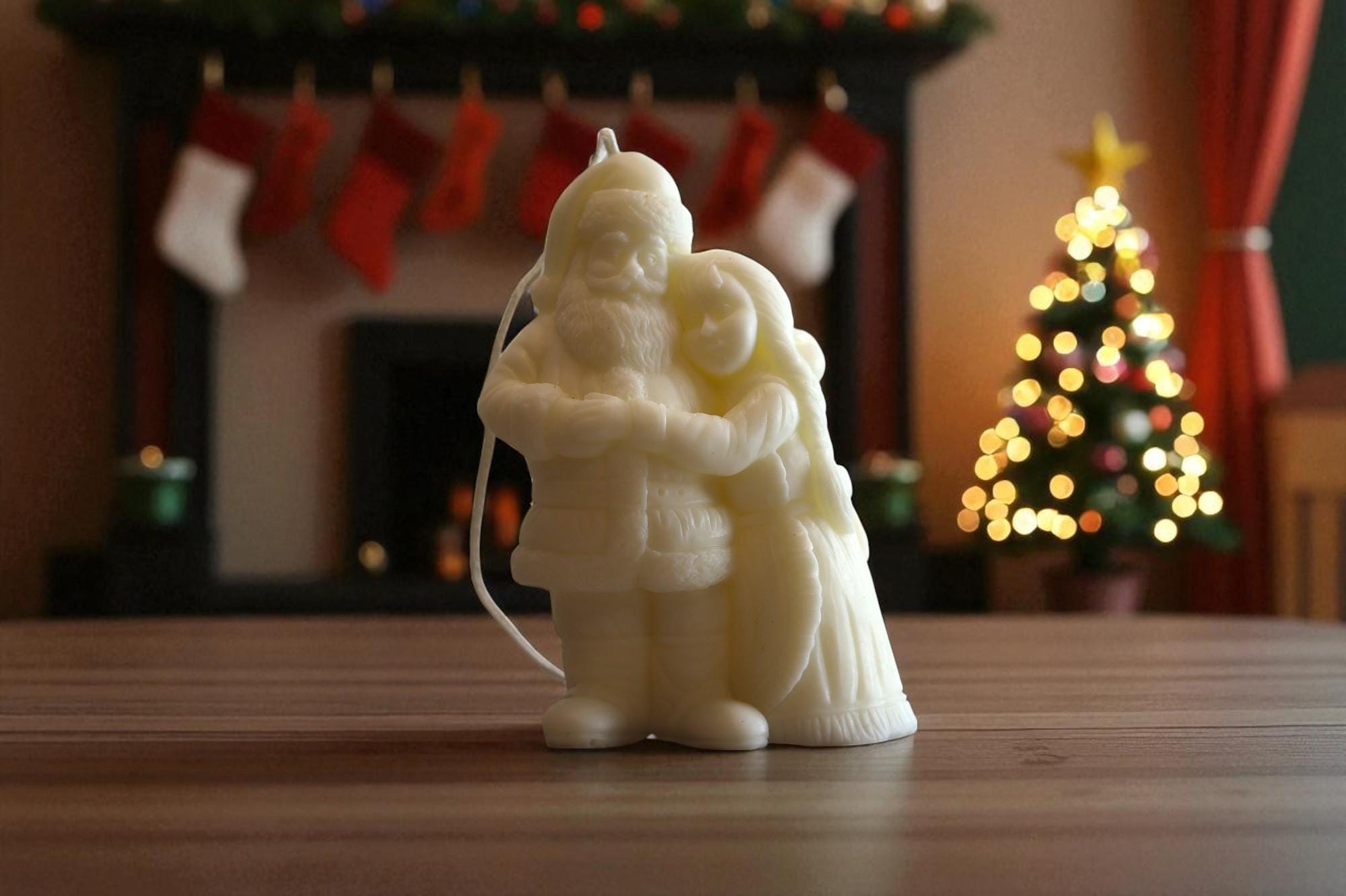 Mr. & Mrs. Santa Candle