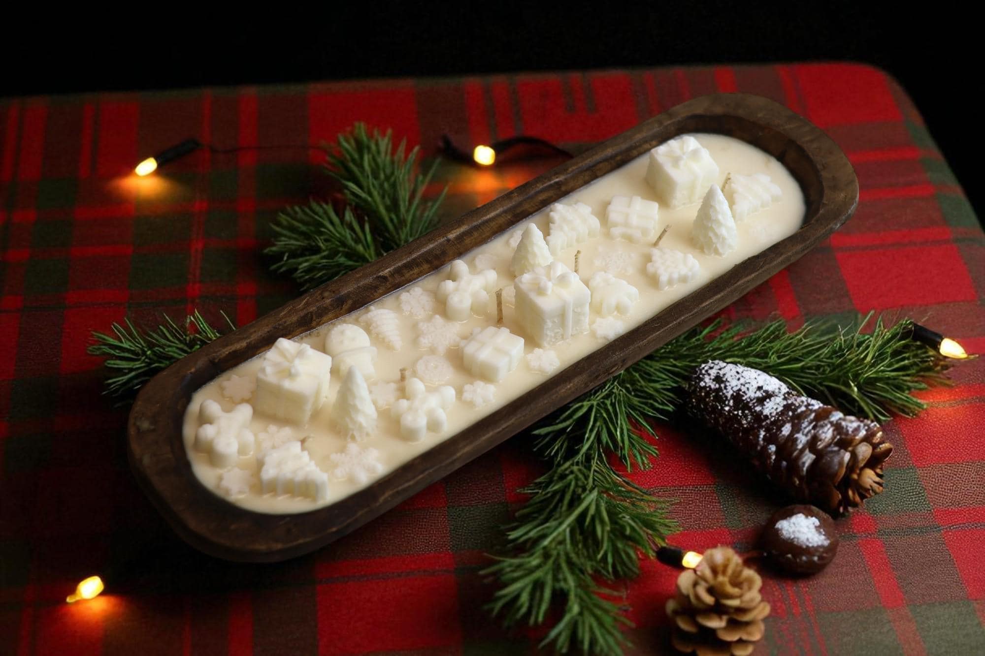 Christmas Dough Bowl Candle