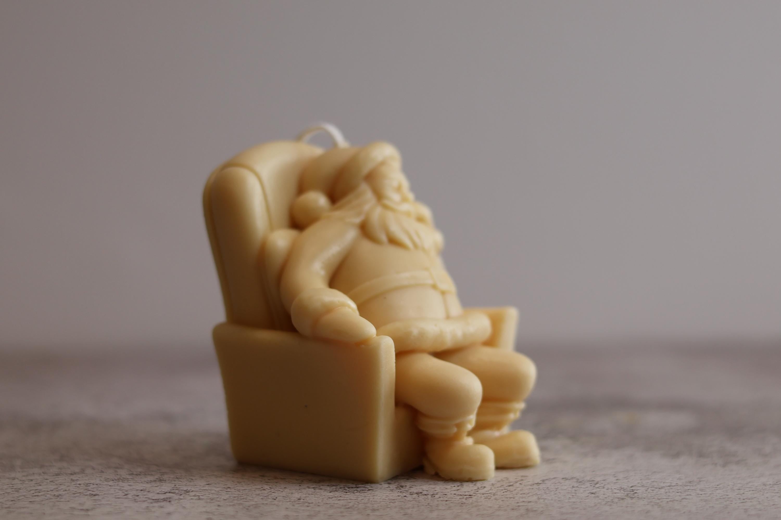 Sitting Santa Candle