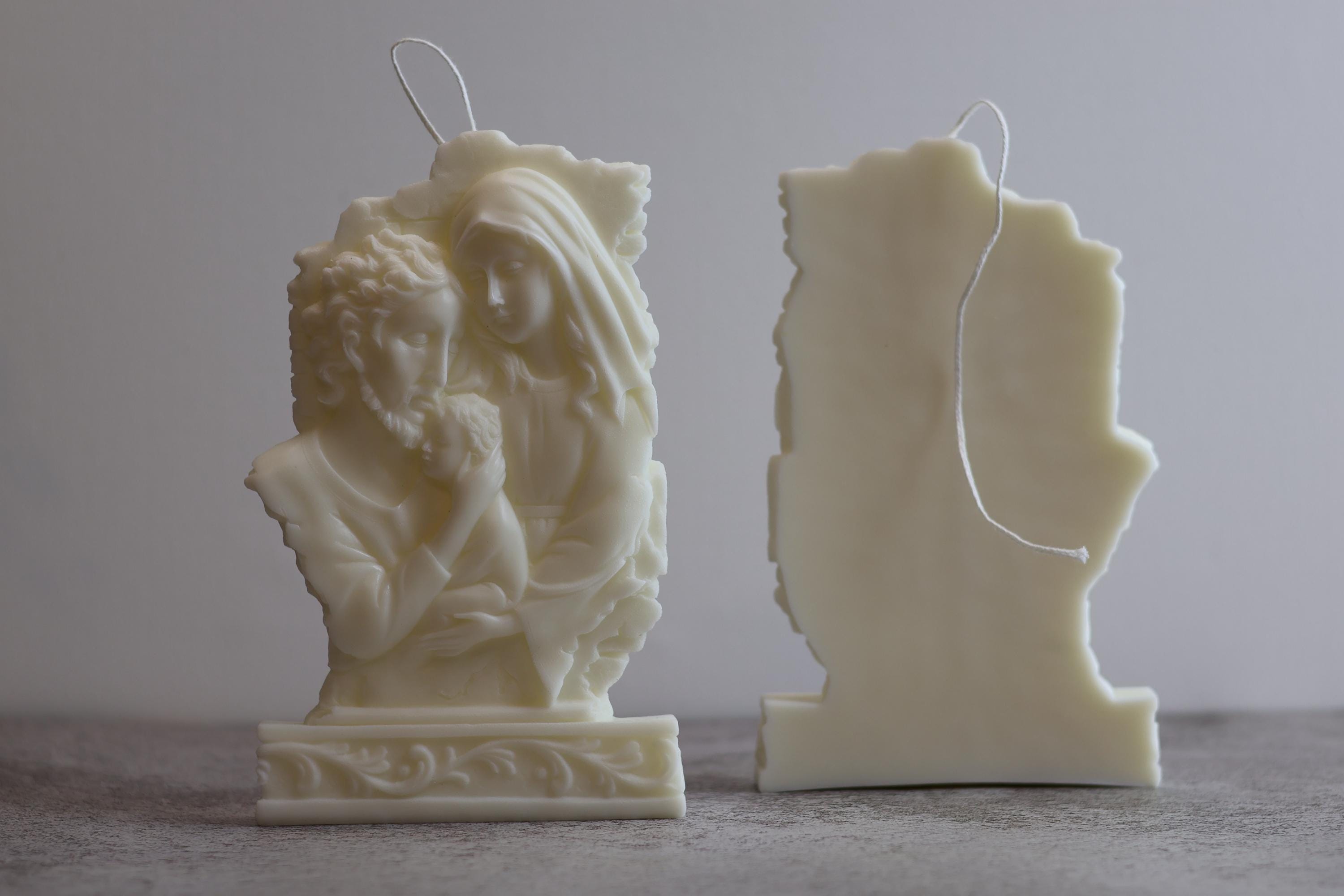 Holy Family Candle 8x5 inches
