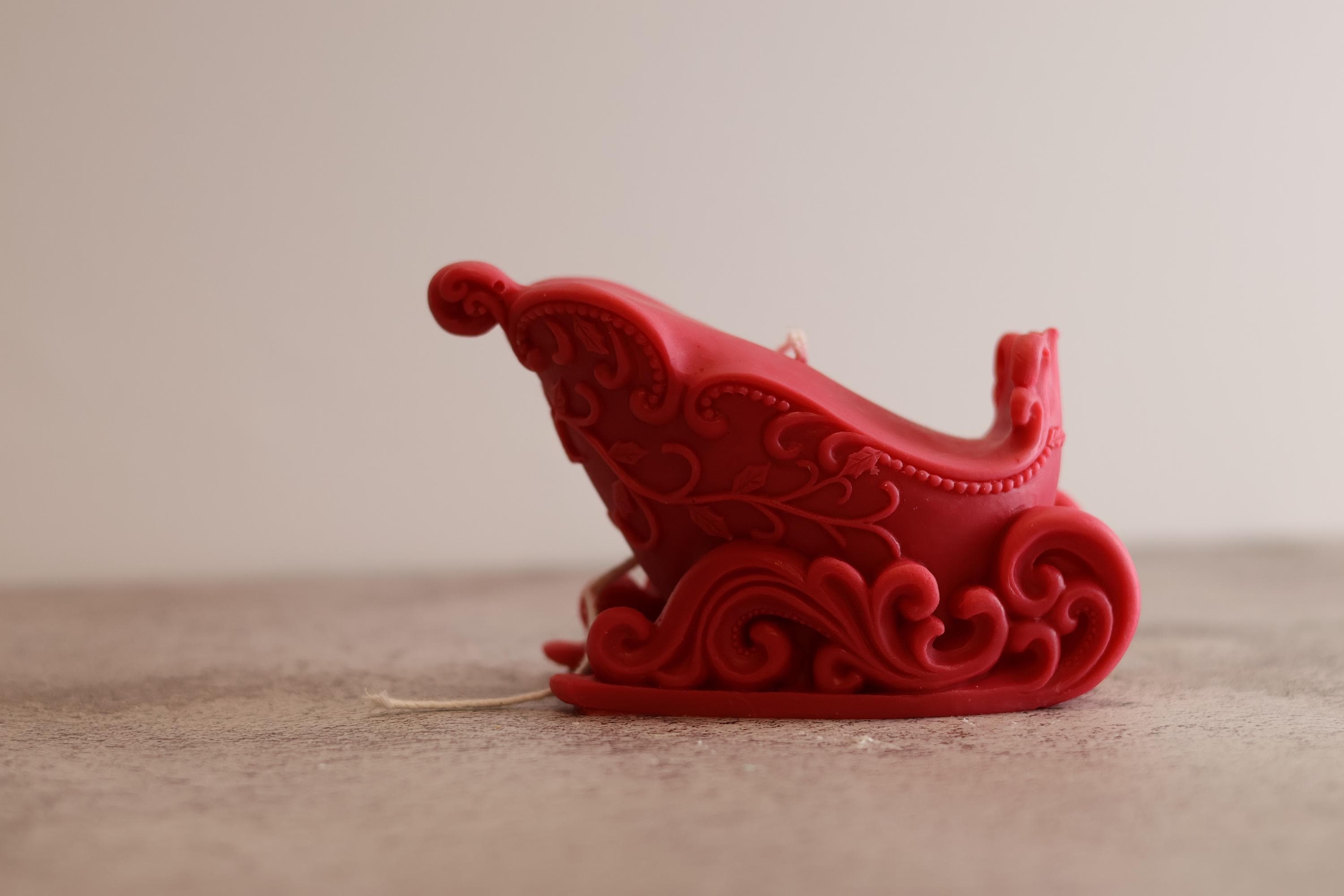 Large Christmas Sleigh Candle