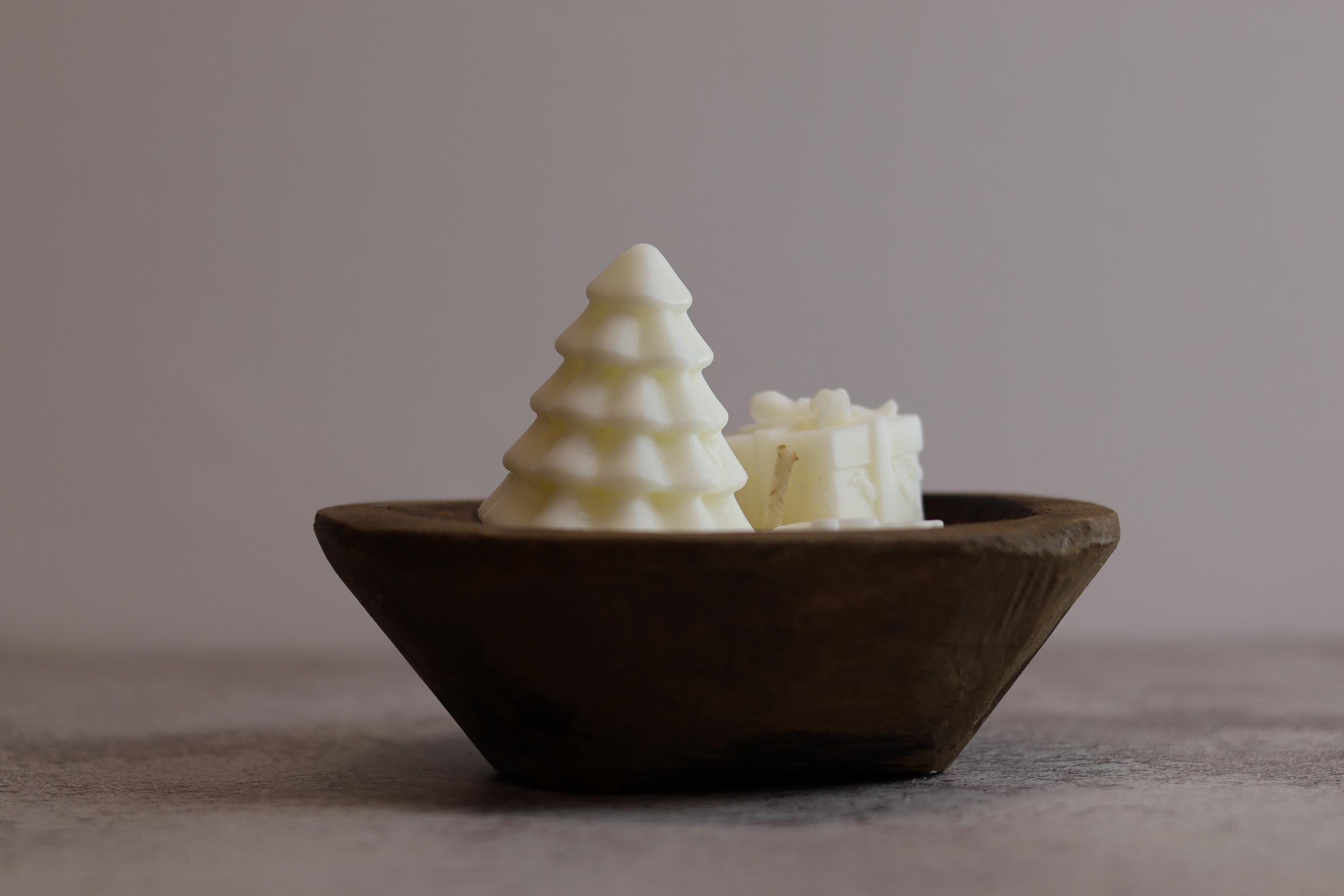 Rustic Wooden Christmas Candle