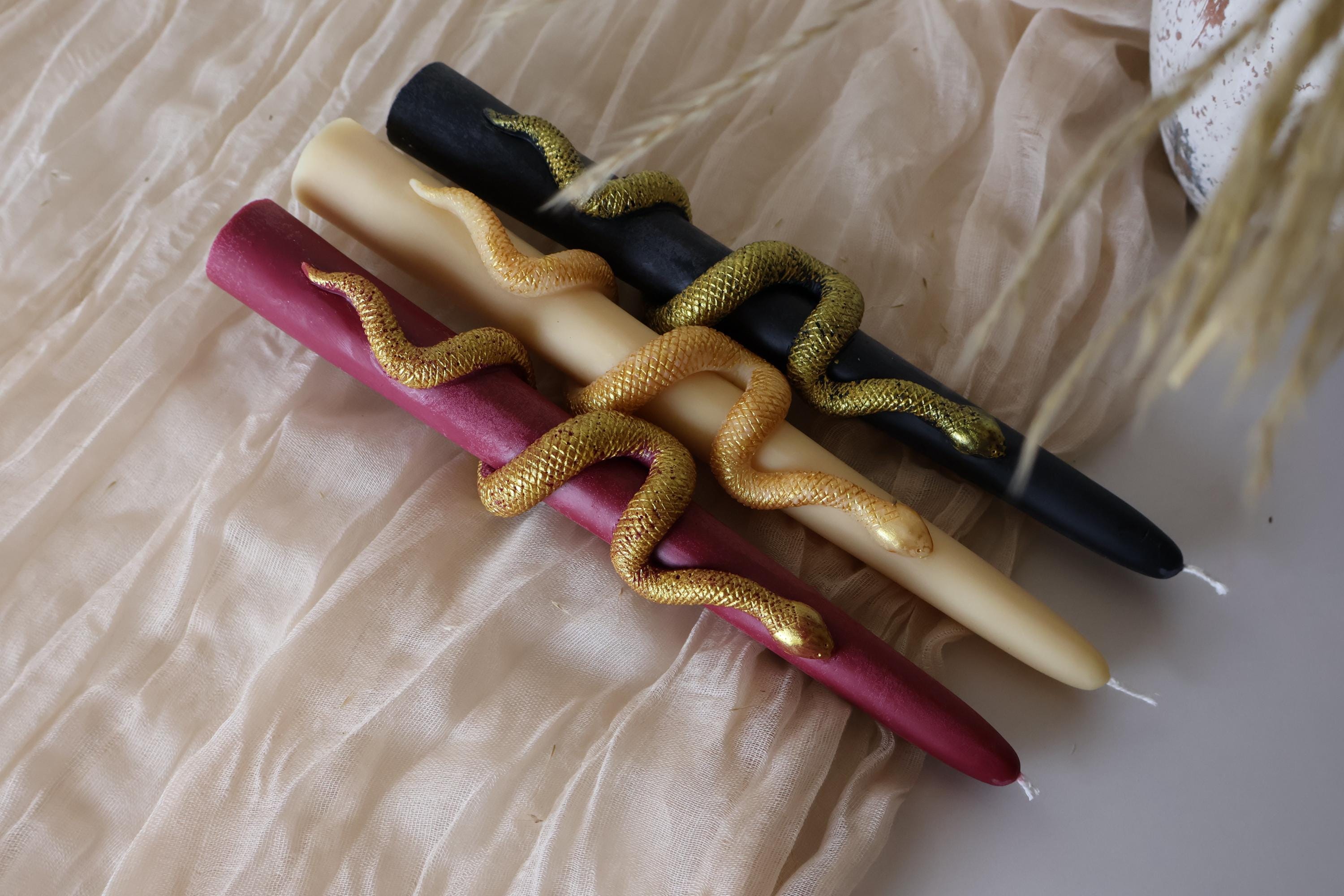 Snake Taper Candles
