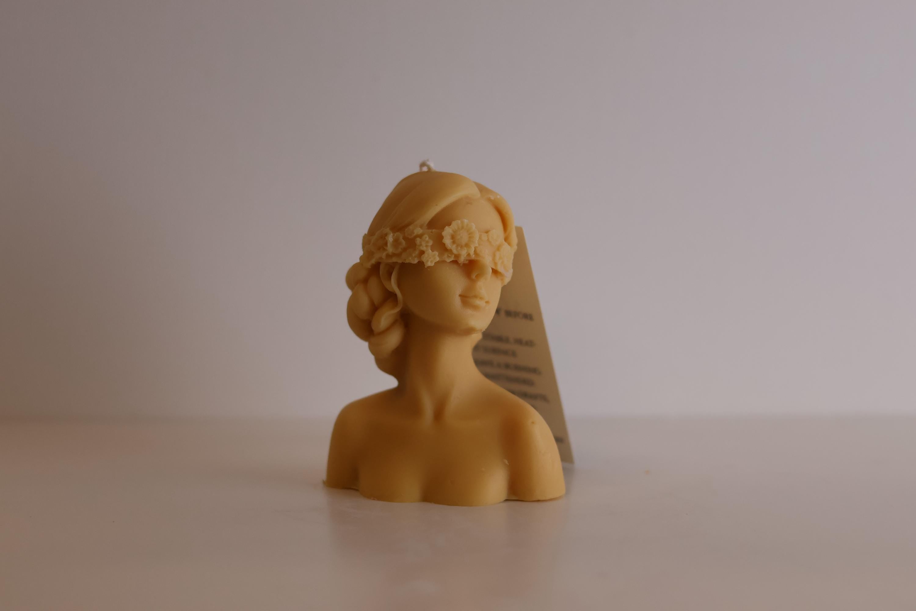 Small Blindfolded Lady Candle