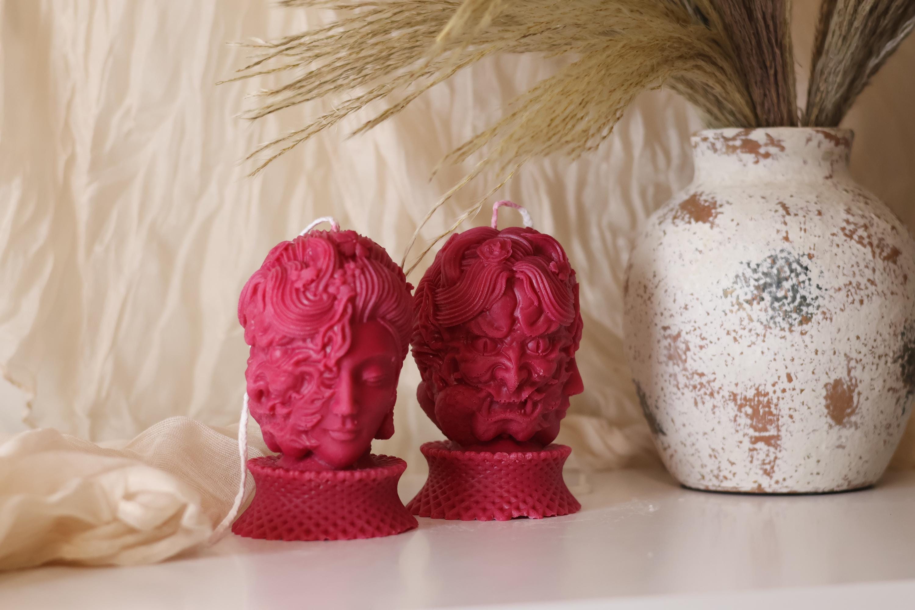 Gothic Lady Demon Candle