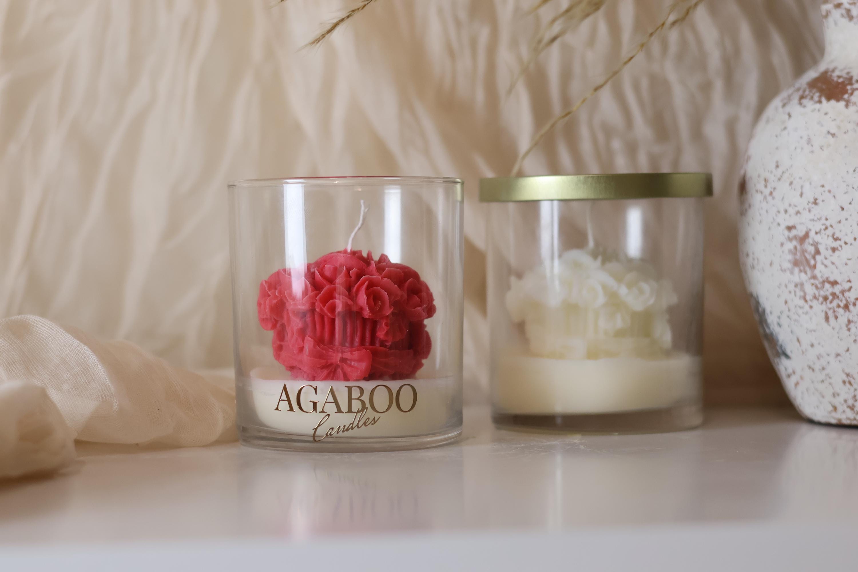 Bouquet Candle in Glass Jar 3.5x3.25 inches