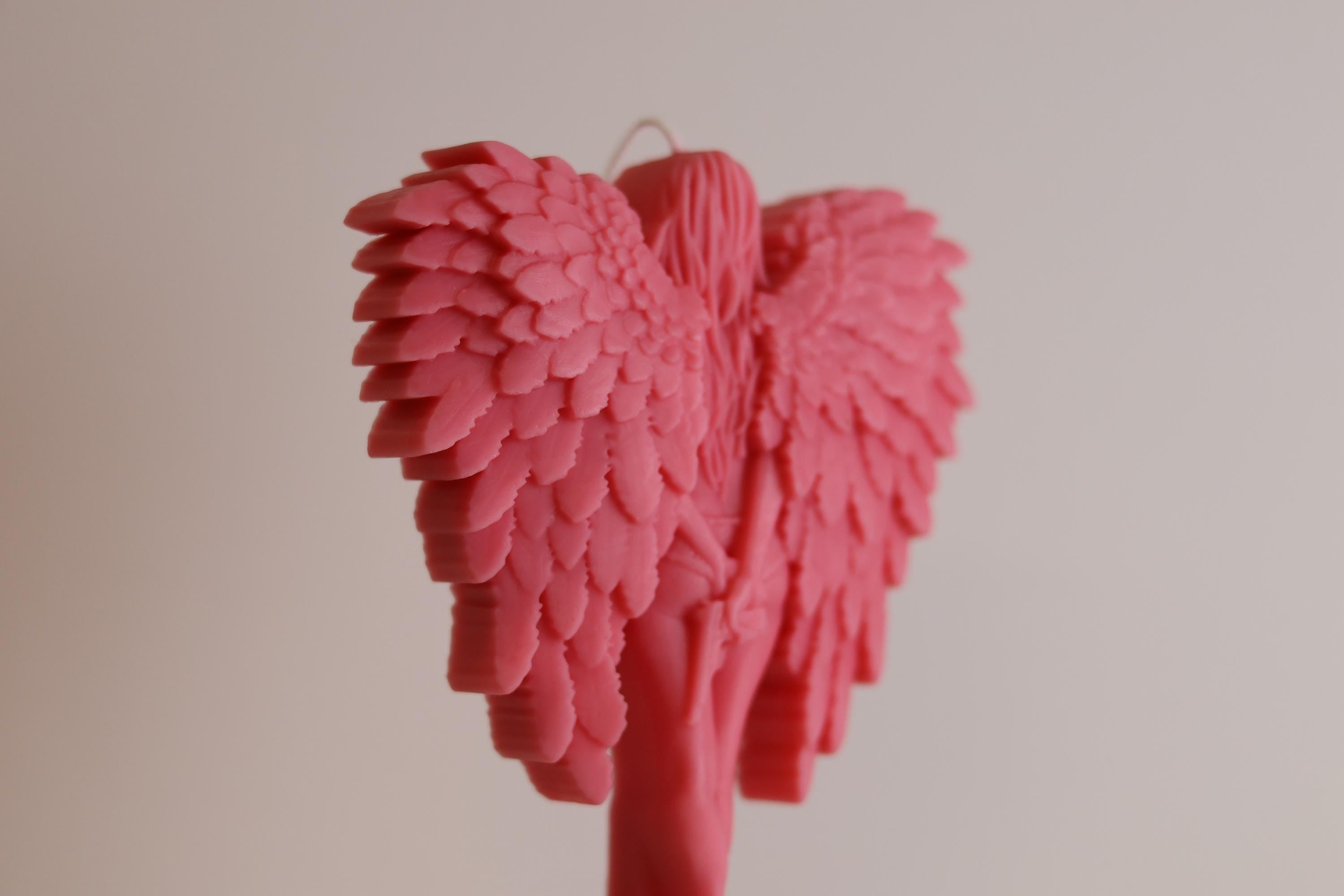 Wing Girl with Gun Candles