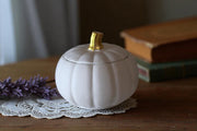 Pumpkin Candle in Ceramic Resin Jar