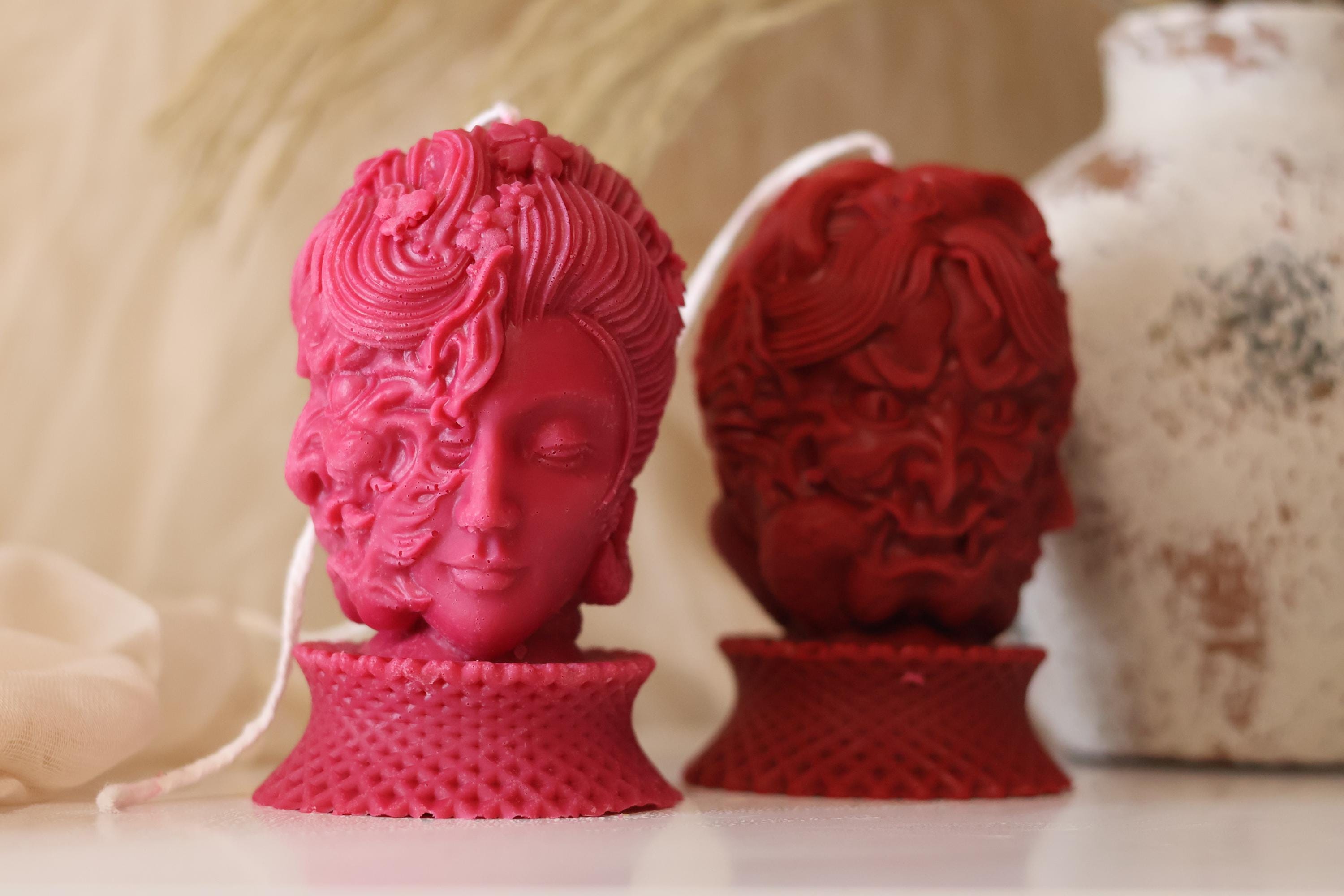 Gothic Lady Demon Candle