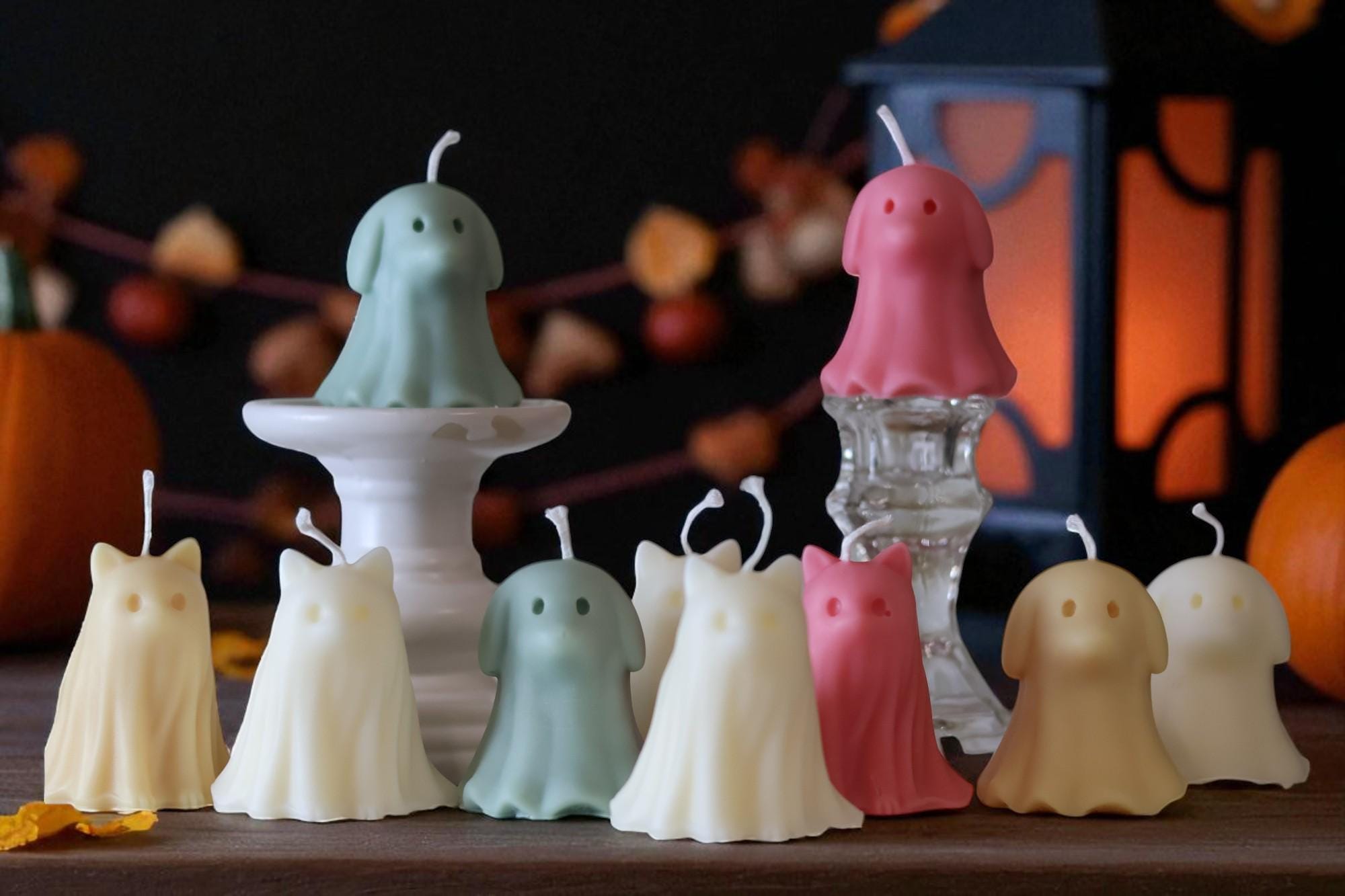 Ghost Candle Dog or Cat Shape