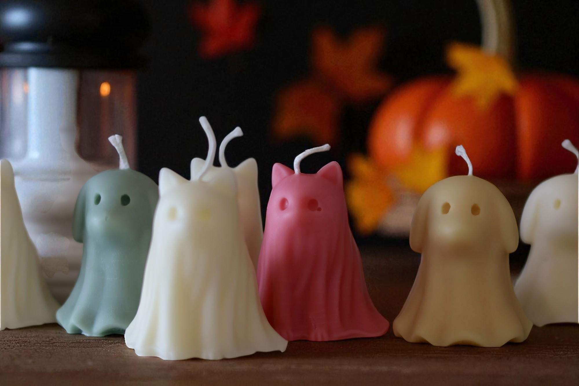 Ghost Candle Dog or Cat Shape