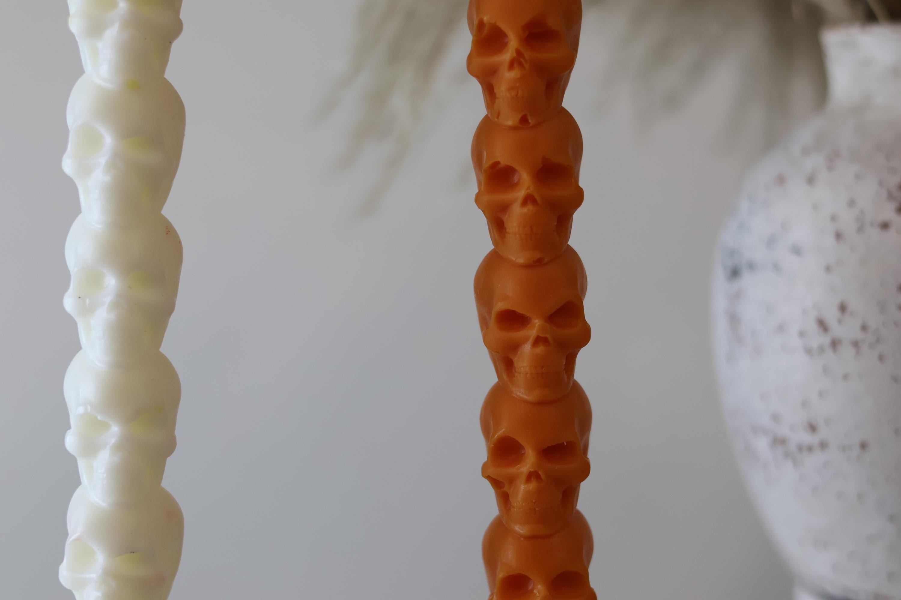 Skull Taper Candle