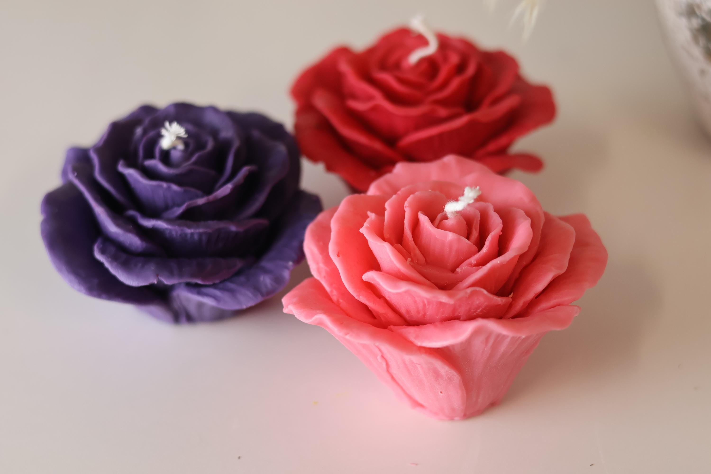 Delicate Rose Candle