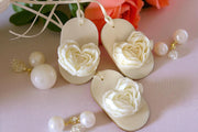 Wax Sachet with Floral Heart