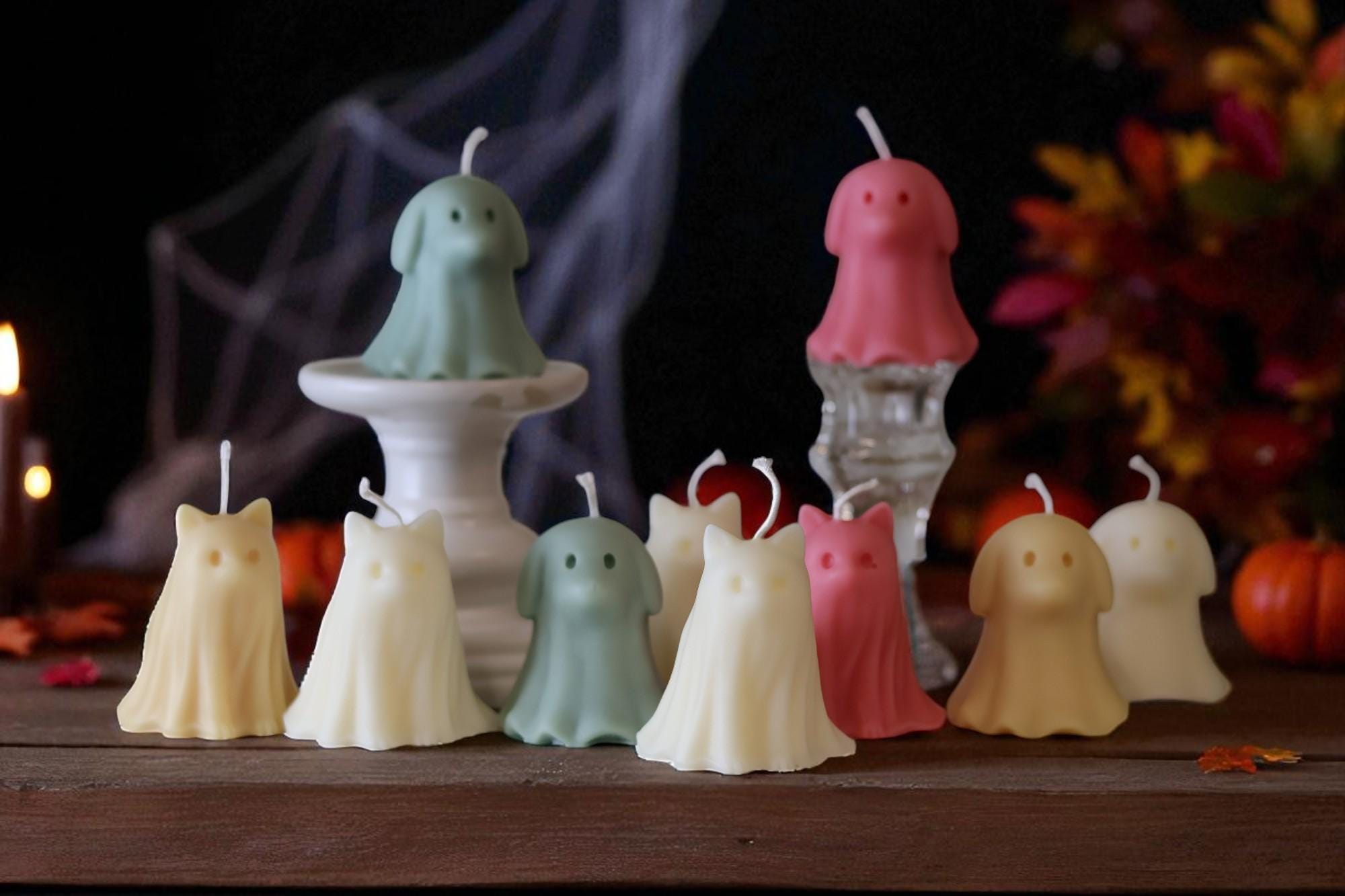 Ghost Candle Dog or Cat Shape