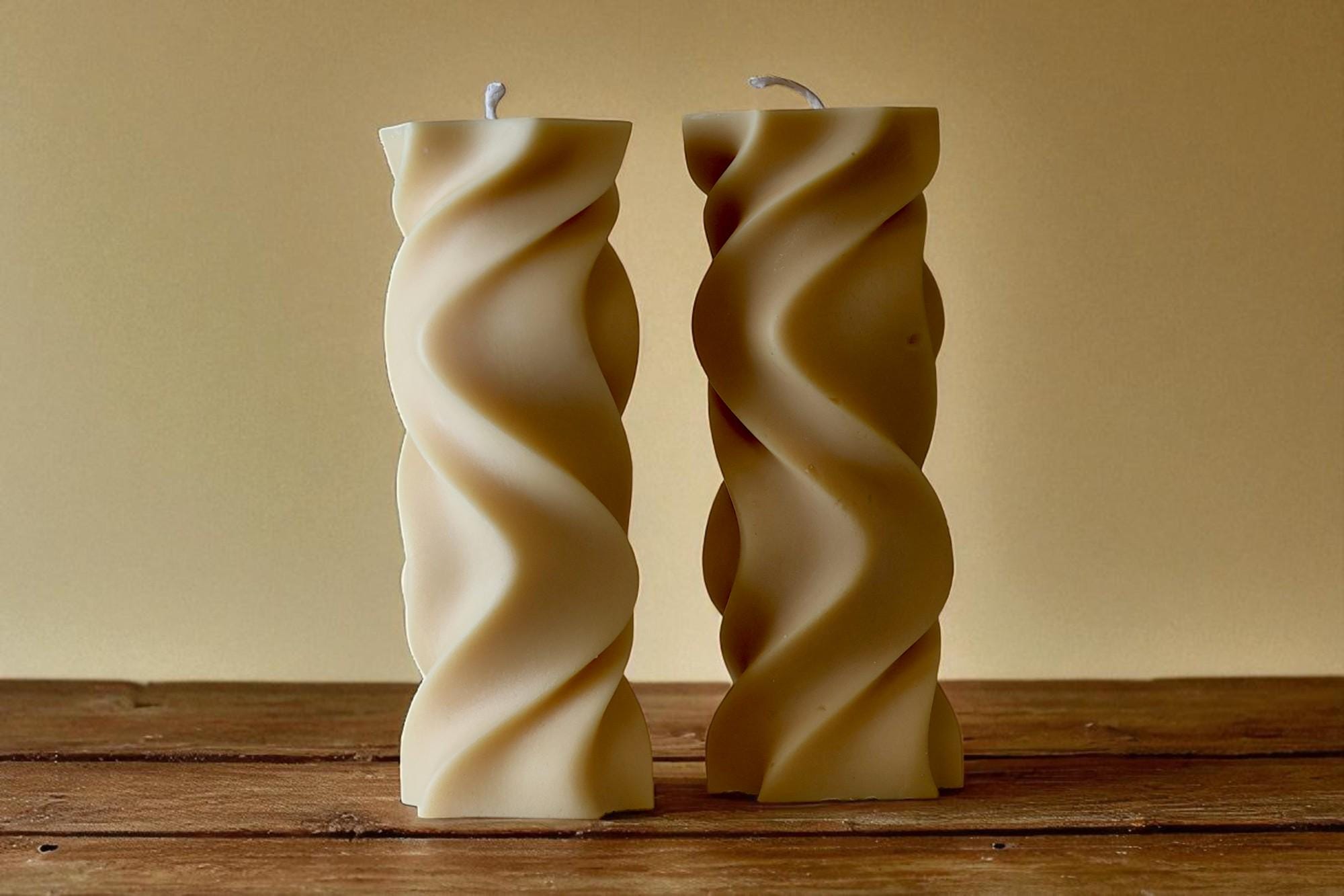 Swirl Pillar Candle